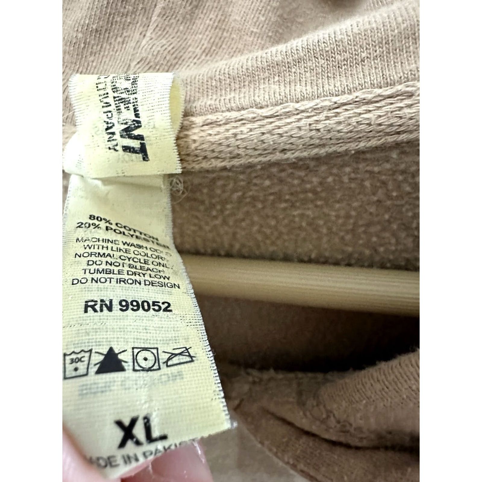 Vintage RARE Twenty One Pilots Japan Japanese Dema Council Tan Hoodie Sweatshirt XL Men Brown Pullover Hoodie XL Mens Size US XL / EU 56 / 4 - 7 Thumbnail