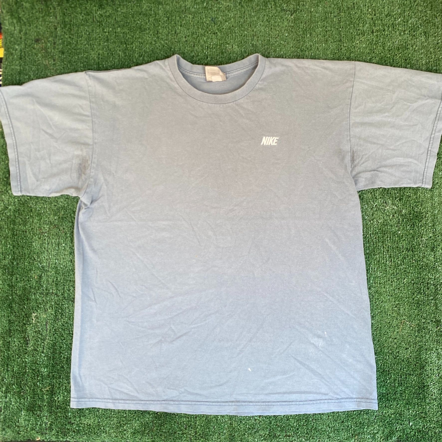 Nike Vintage Y2K Nike Logo Shirt Blue Embroidered Athletic Tee Size US L / EU 52-54 / 3 - 1 Thumbnail