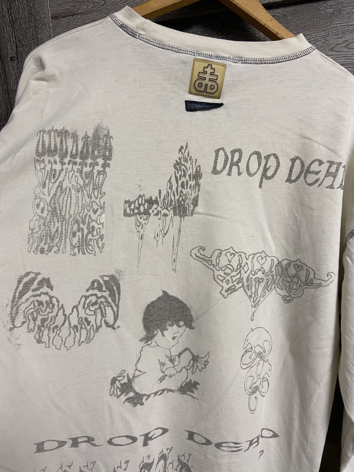 Drop Dead Drop Dead Long Sleeve Rare All Over Graphic Print Oli Sykes Size US L / EU 52-54 / 3 - 3 Thumbnail
