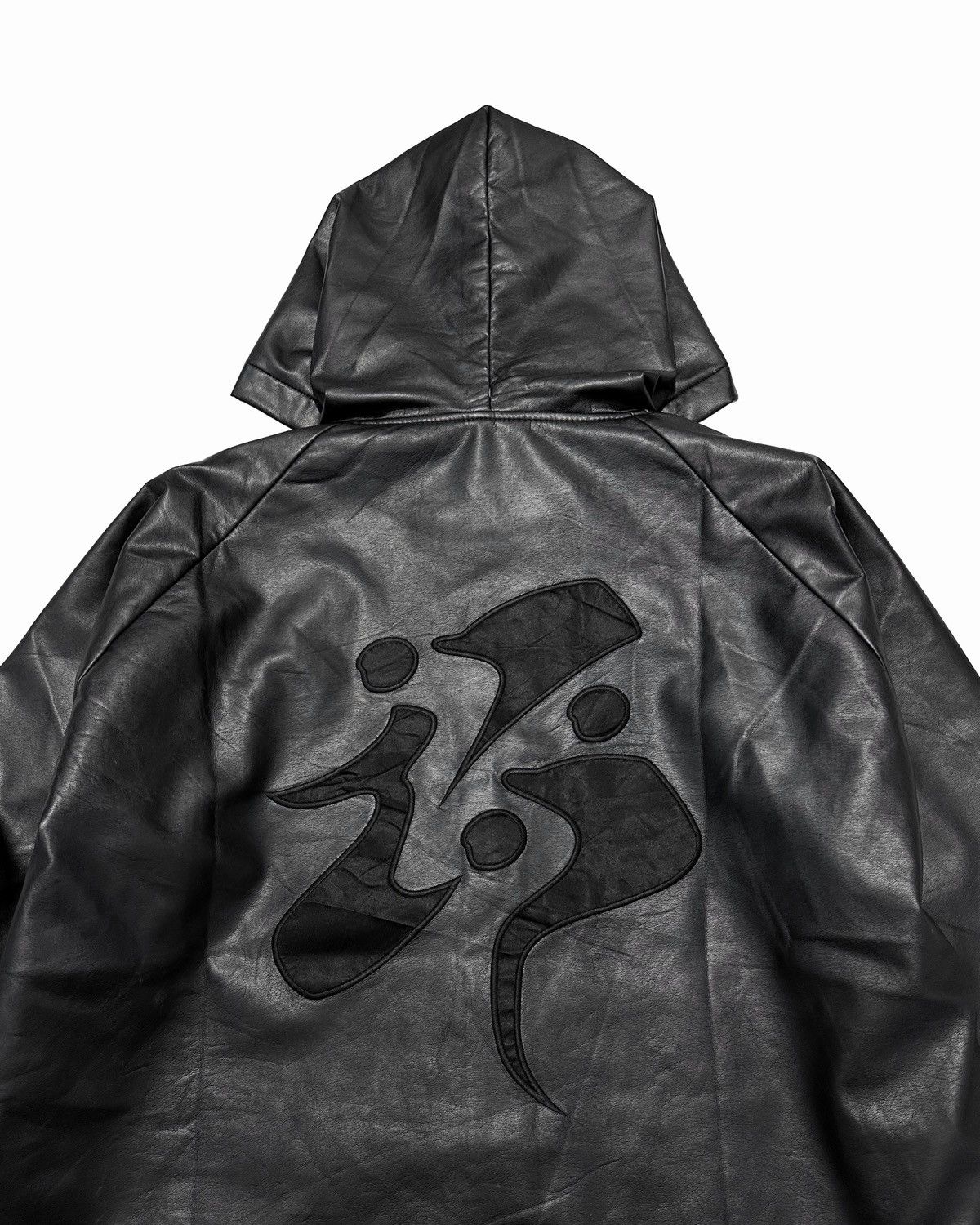 Bape Bape Faux Leather Zip Hoodie Jacket Size US XL / EU 56 / 4 - 6 Thumbnail