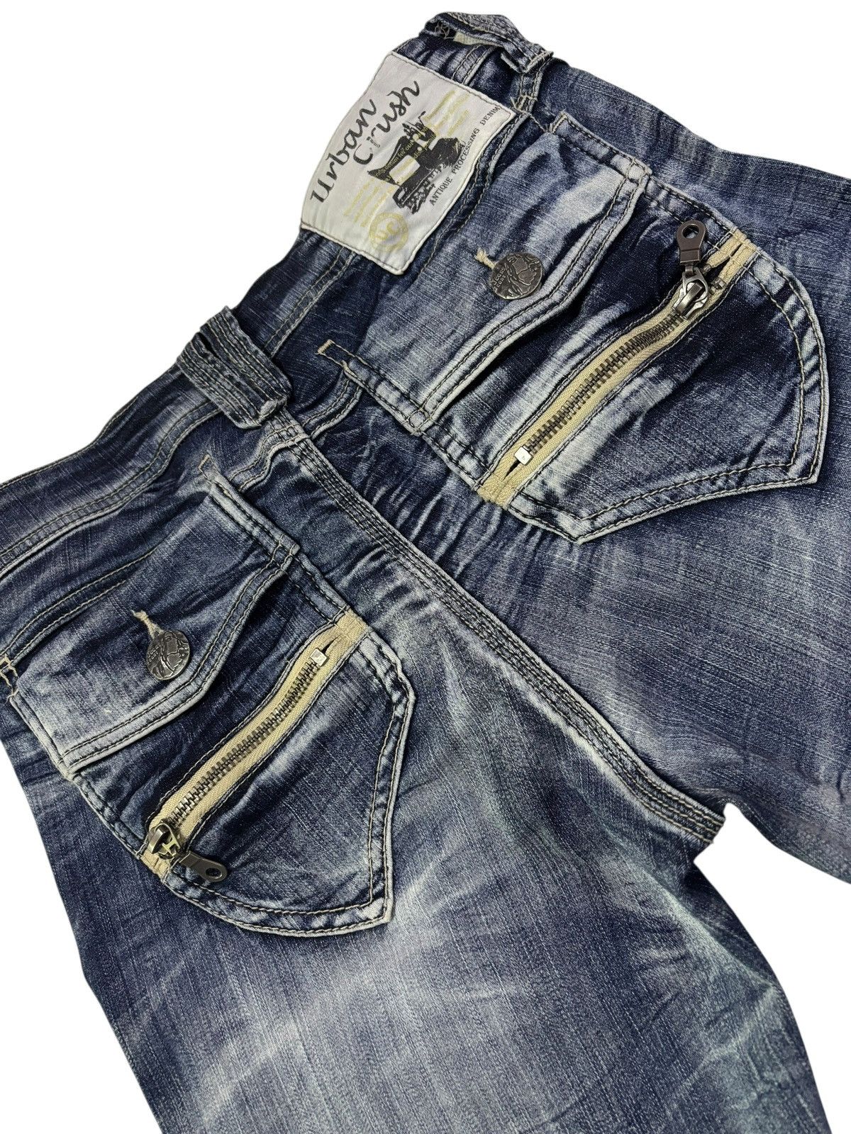 Japanese Brand Vtg Urban Crush Japan Slim Fit Bondage Jeans Size US 28 / EU 44 - 4 Thumbnail