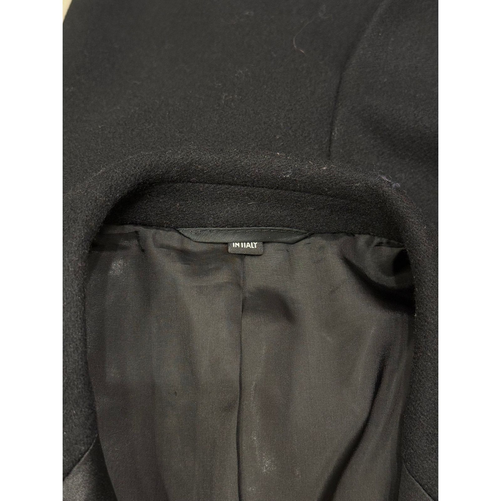 Helmut Lang 2000s Helmut Lang satin collar wool coat Size XXL / US 16-18 / IT 52-54 - 6 Thumbnail