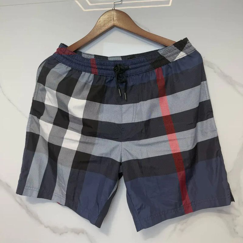 Burberry Burberry Men's Summer Blue Checkered Shorts Size US 32 / EU 48 - 1 Thumbnail