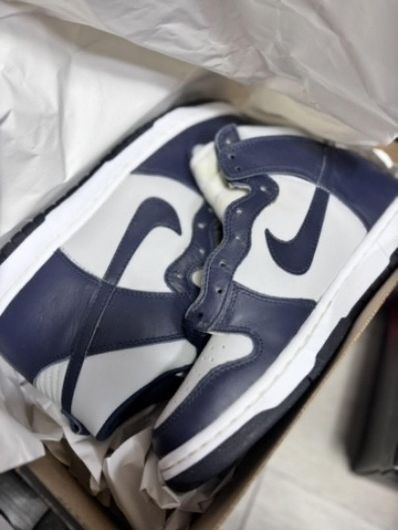 Nike 1999 Nike Dunk High LE Georgetown W/ OG Box DS Size US 8 / EU 41 - 1 Thumbnail