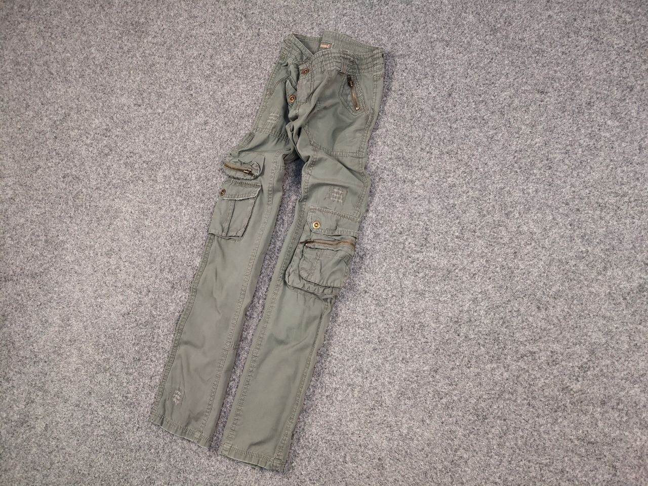 Japanese Brand Vintage 90's Japanese Style Baggy Cargo Military Wmns Pants Size 28" / US 6 / IT 42 - 3 Thumbnail