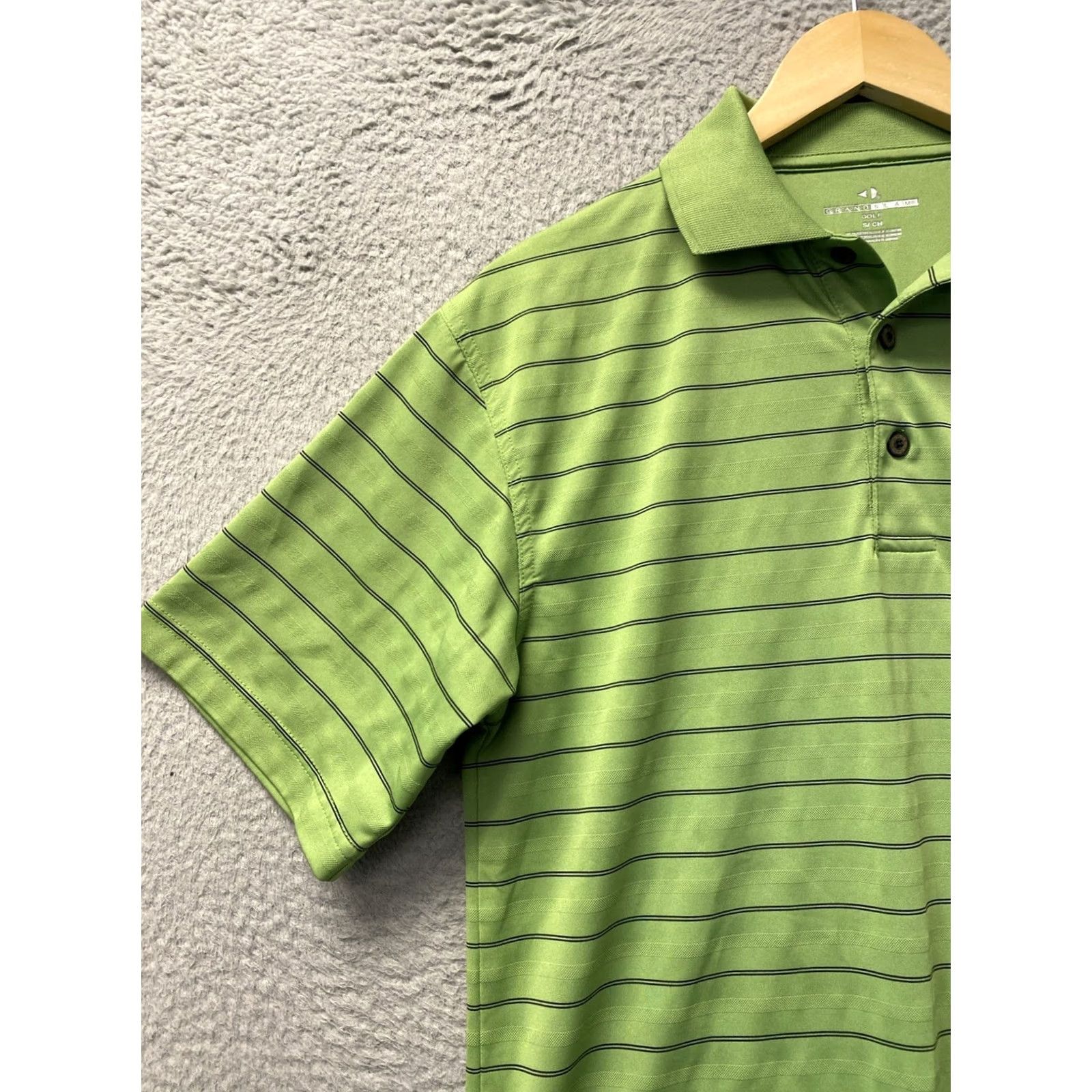 Vintage VINTAGE Grand Slam Polo Shirt Mens S Short Sleeve Bright Green Stripe 0788 Size US S / EU 44-46 / 1 - 2 Thumbnail