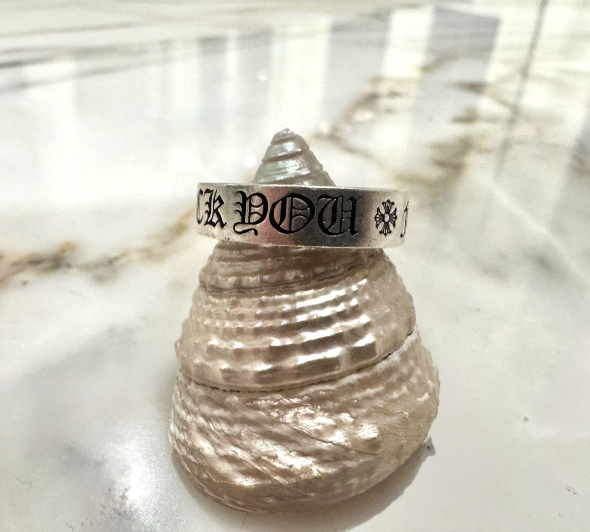 Chrome Hearts Size 8 | Chrome Hearts Forever FU Ring Size ONE SIZE - 2 Thumbnail