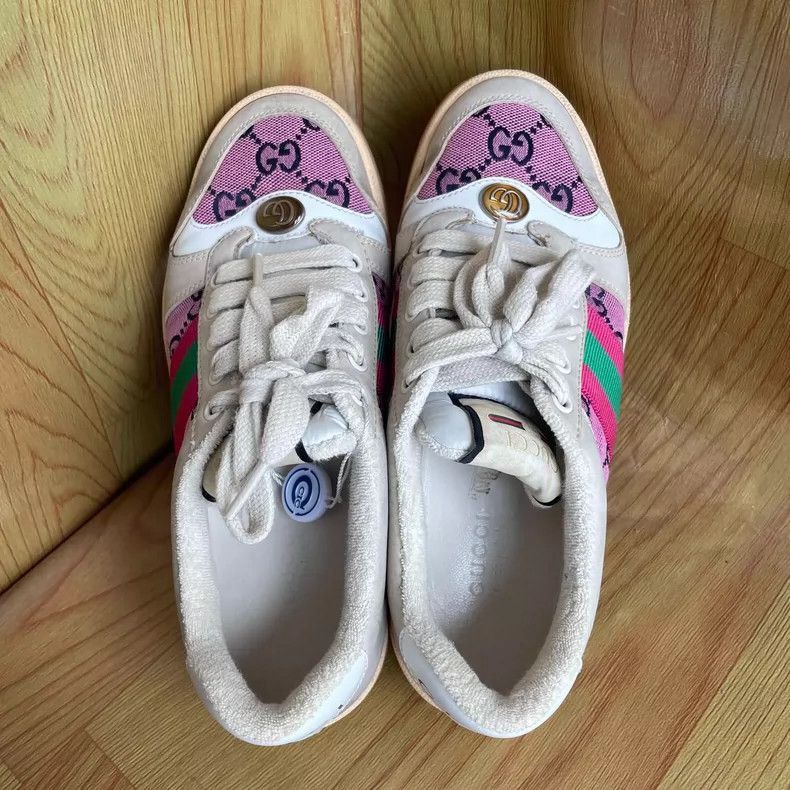 Gucci Gucci pink sneakers with logo design-2505 Size US 5 / EU 37 - 7 Thumbnail