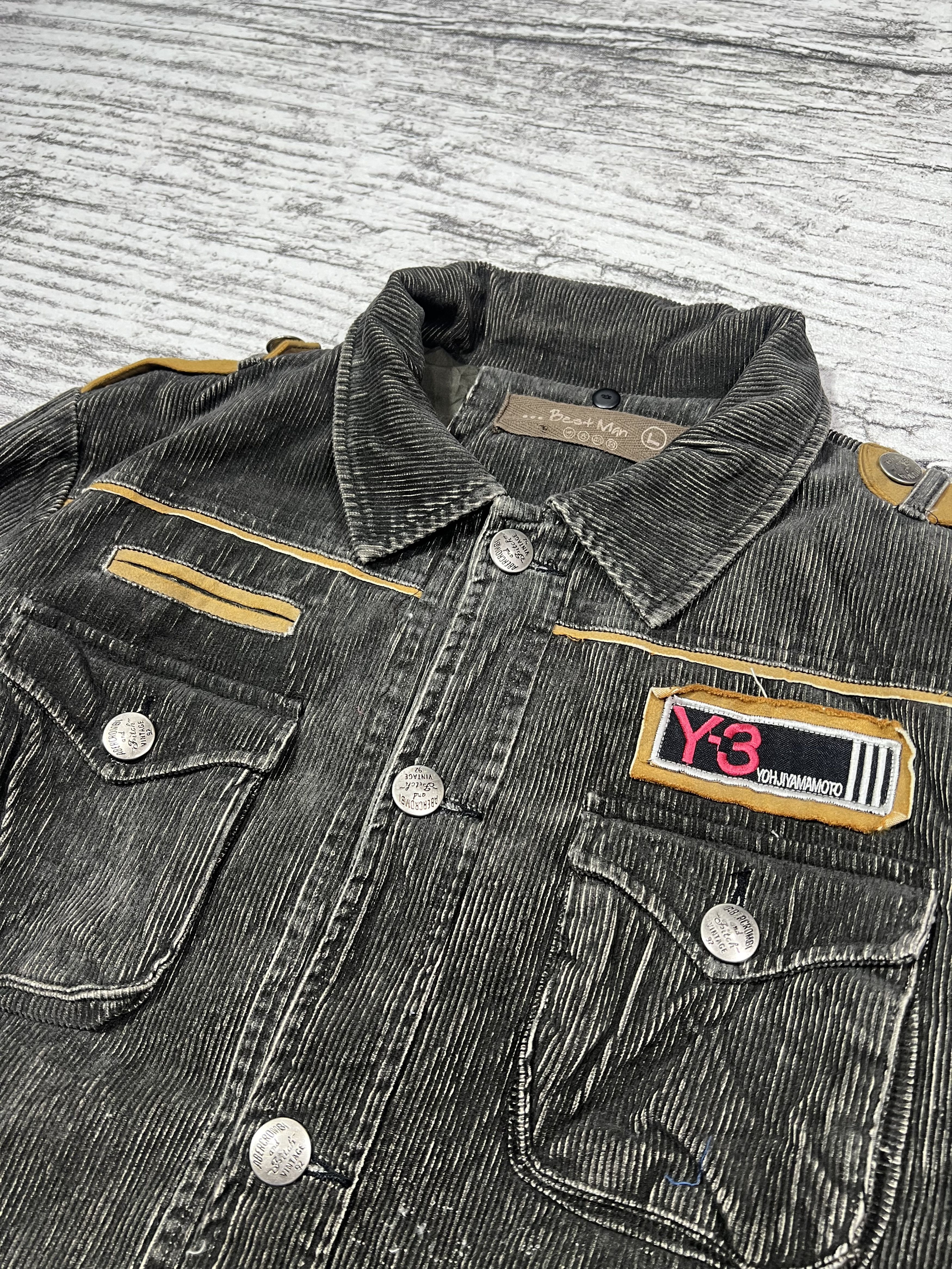 Japanese Brand 2000s Yohji Yamamoto Y-3 Patch Corduroy y2k Lgb Ifsixwasnine Size US M / EU 48-50 / 2 - 2 Thumbnail