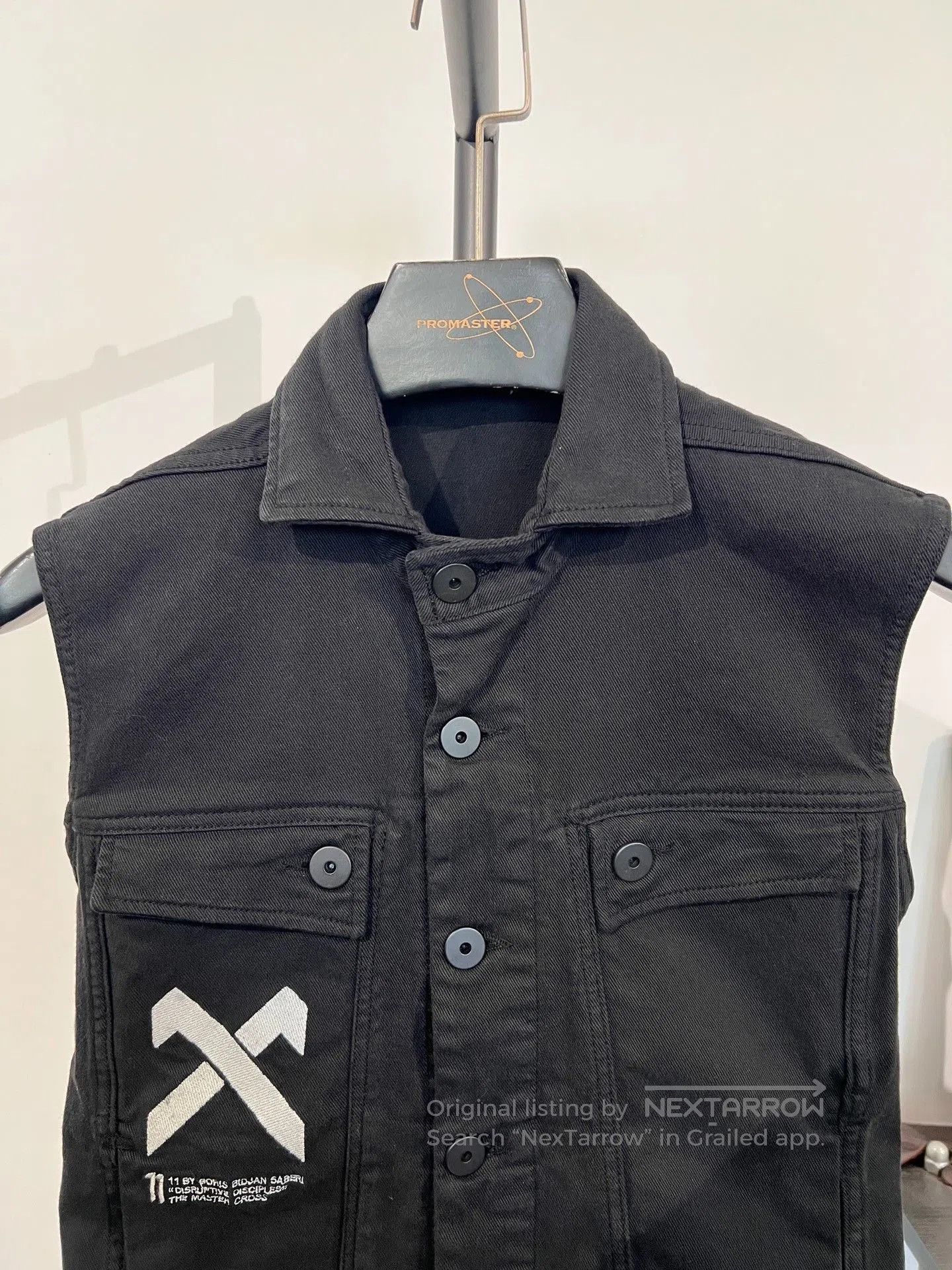 11 By Boris Bidjan Saberi Boris Bidjan Saberi 11by BBS V3 Denim Hunting Vest. Size US S / EU 44-46 / 1 - 3 Thumbnail