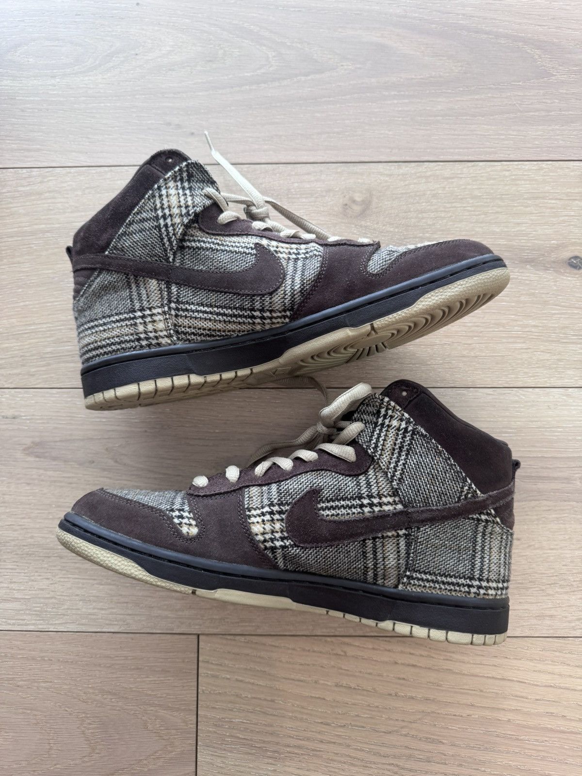 Nike Nike Dunk High Tweed Plaid 2004 US size 11 RARE! Size US 11 / EU 44 - 3 Thumbnail