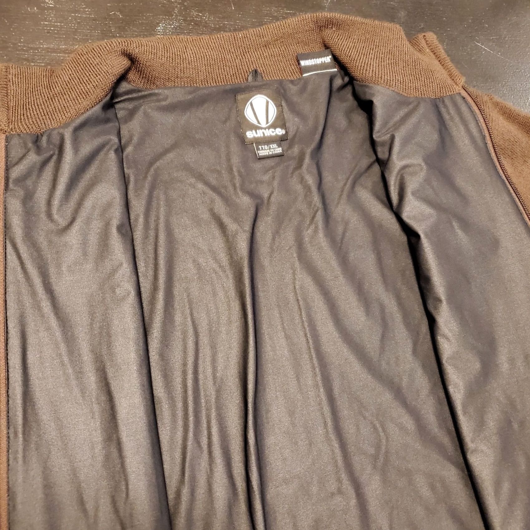 Vintage Sunice Jacket Mens XXL Brown Wool Full Zip Lined Golf Outdoor Preppy Classic Size US XXL / EU 58 / 5 - 6 Thumbnail