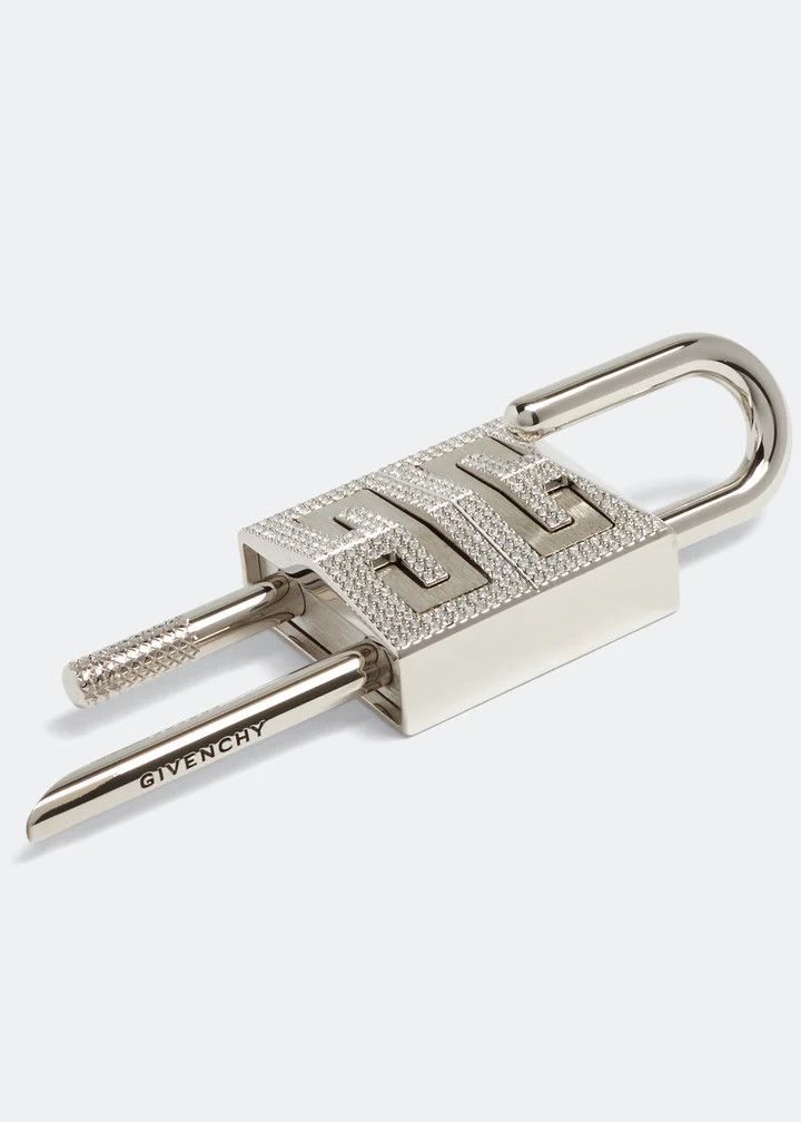 Givenchy o1n1vont0326 Size OS/4G Padlock Keyring in Silver Size ONE SIZE - 2 Thumbnail