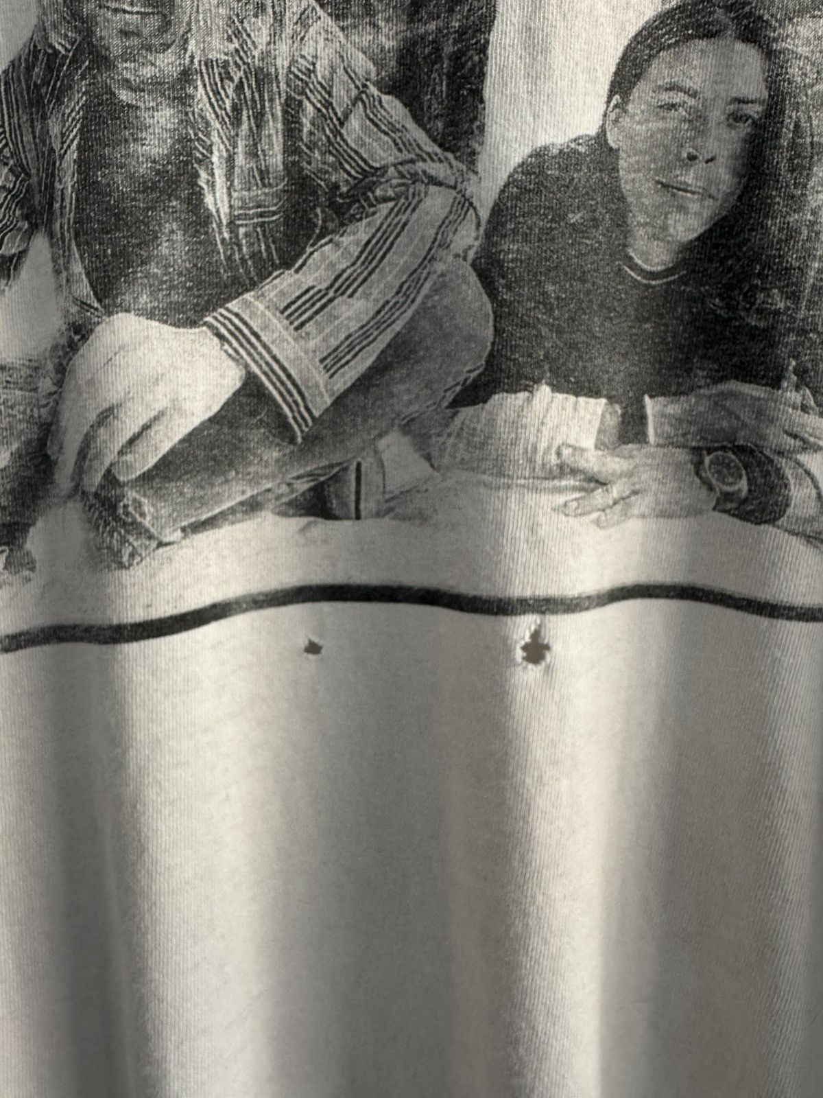 Band Tees × Nirvana × Vintage Vintage 1996 Nirvana Portrait Distressed Tee Size US XL / EU 56 / 4 - 4 Thumbnail