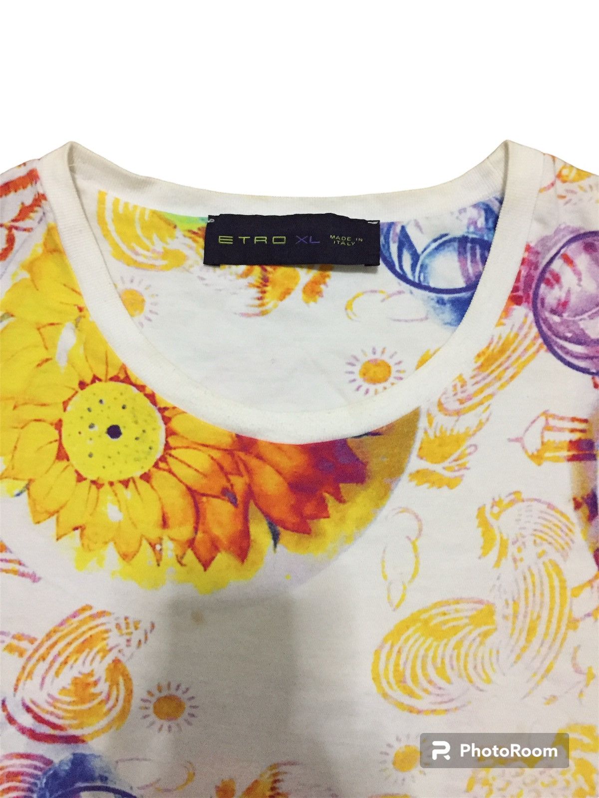Etro Etro All-Over Graphic Print Cotton T-shirt Size US XL / EU 56 / 4 - 3 Thumbnail