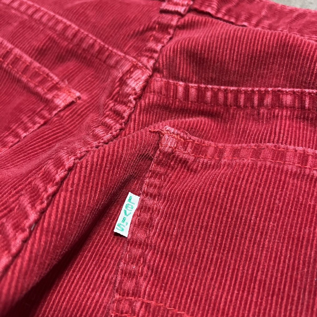 Levi's Vintage 70s Levi’s Red Corduroy Pants Straight Western USA Size US 27 - 3 Thumbnail