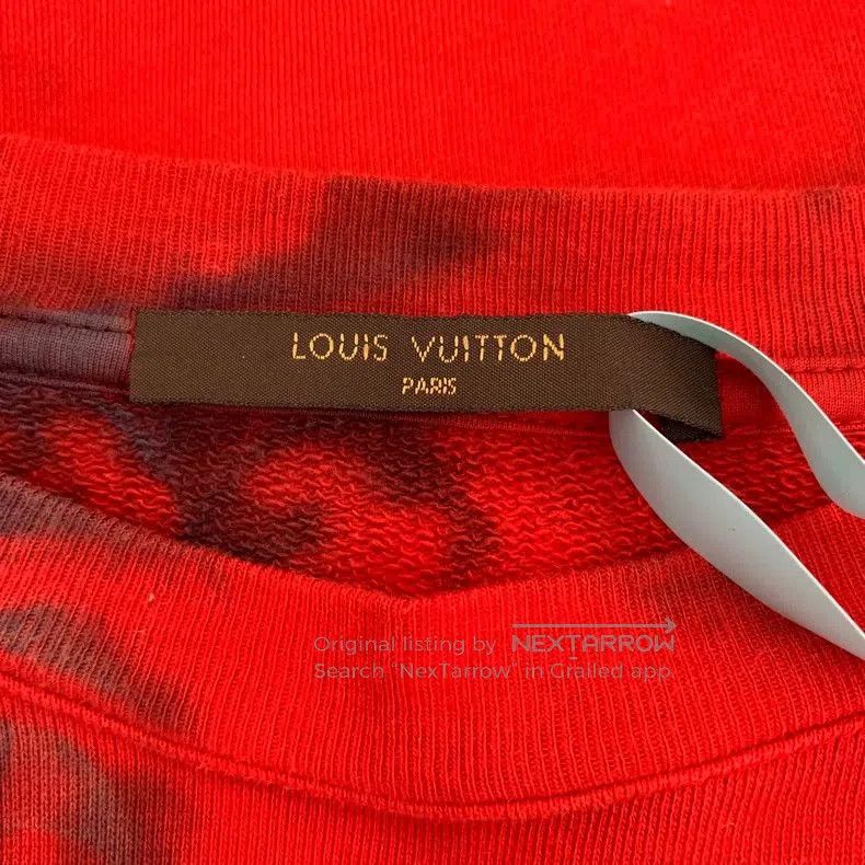 Louis Vuitton Louis Vuitton Red Tie-Dye Sweatshirt. Size US M / EU 48-50 / 2 - 6 Thumbnail