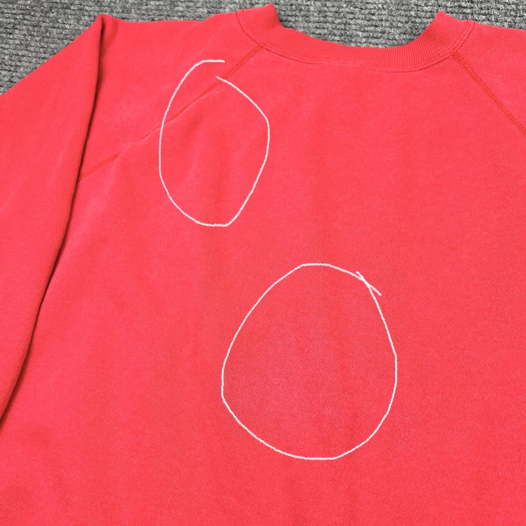 Hanes VINTAGE Hanes Sweatshirt Raglan Crewneck 90s 80s Adult Medium Red Size US M / EU 48-50 / 2 - 5 Thumbnail