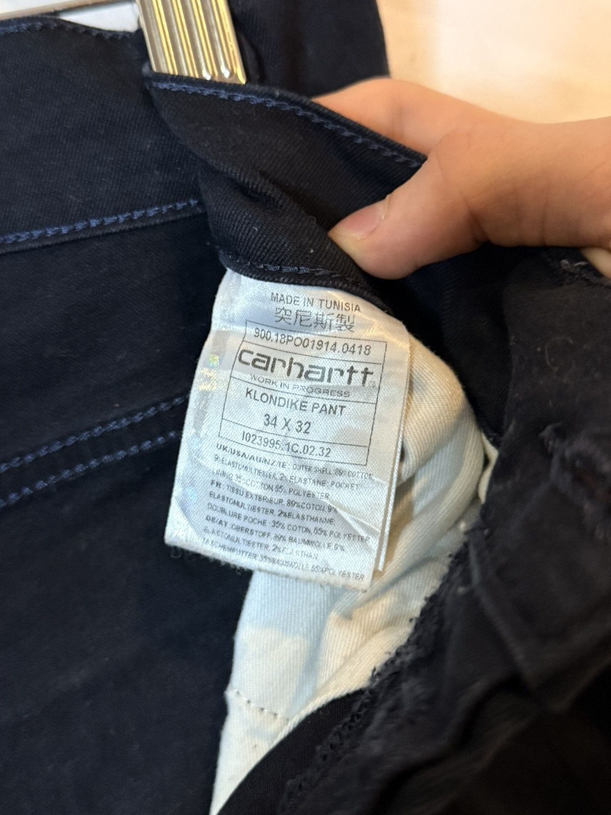 Carhartt Wip Streetwear Y2K Carhartt WIP Klondike Pant - Black Size US 34 / EU 50 - 6 Thumbnail