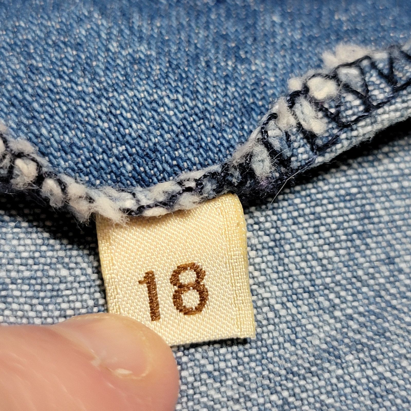 Cherokee Cherokee Denim Skorts w/ Full Button Front - Size 18 Size 40" / US 18 - 6 Thumbnail