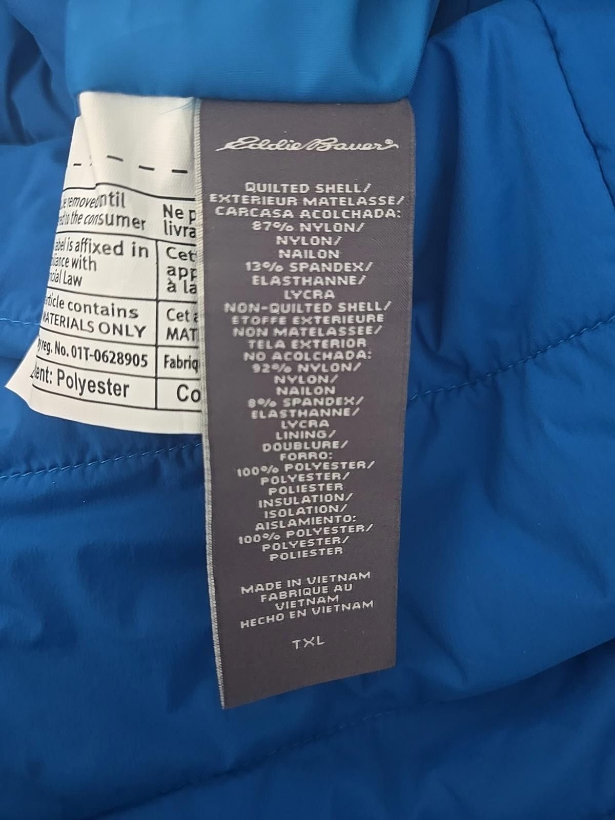 Eddie Bauer Eddie Bauer Men's XL Tall Reversible Jacket Blue Full Zip Size US XL / EU 56 / 4 - 6 Thumbnail
