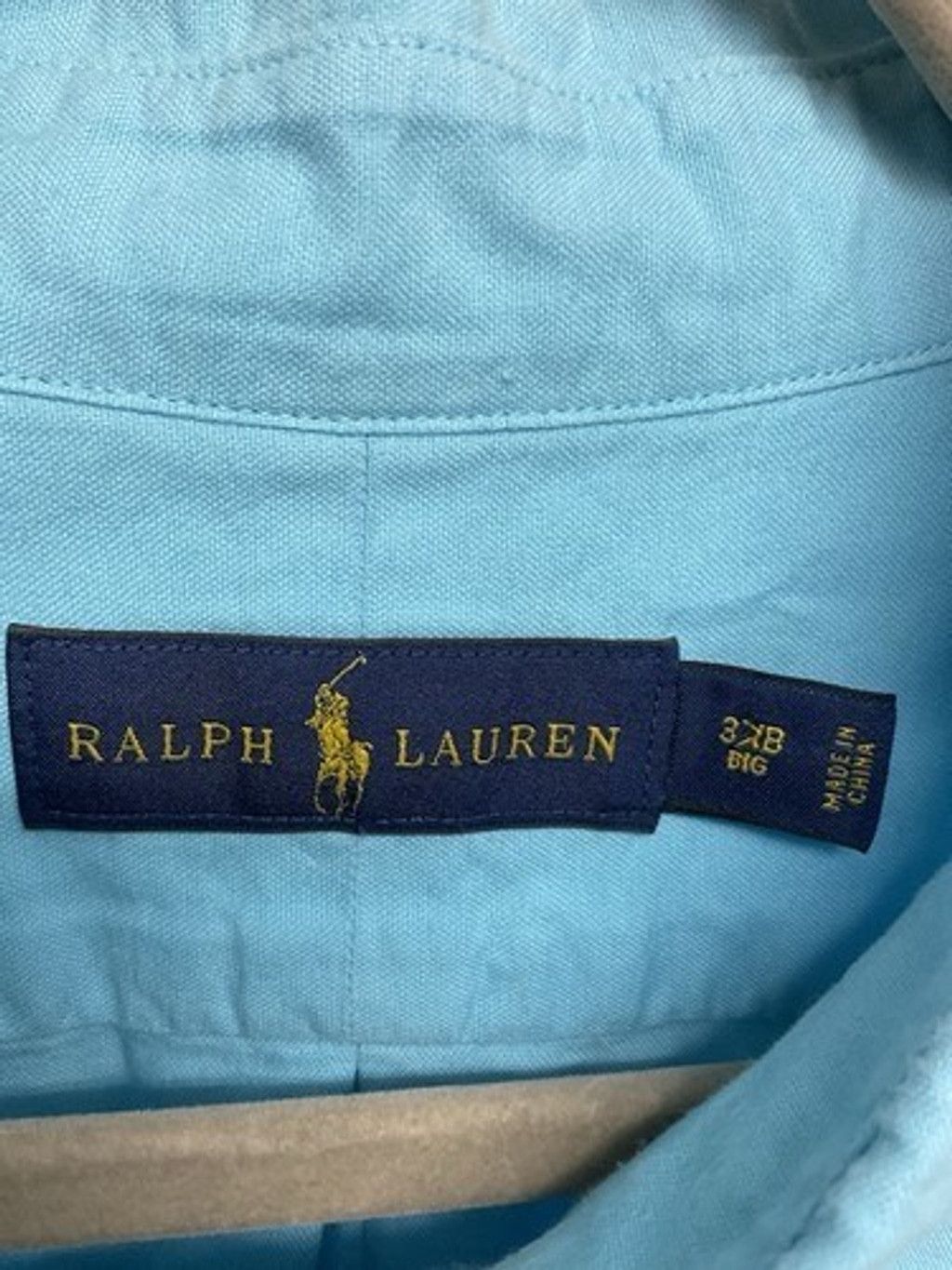 Ralph Lauren Ralph Lauren Blue Cotton Long Sleeve Button Up Shirt Men 3XB Size US XXL / EU 58 / 5 - 4 Thumbnail
