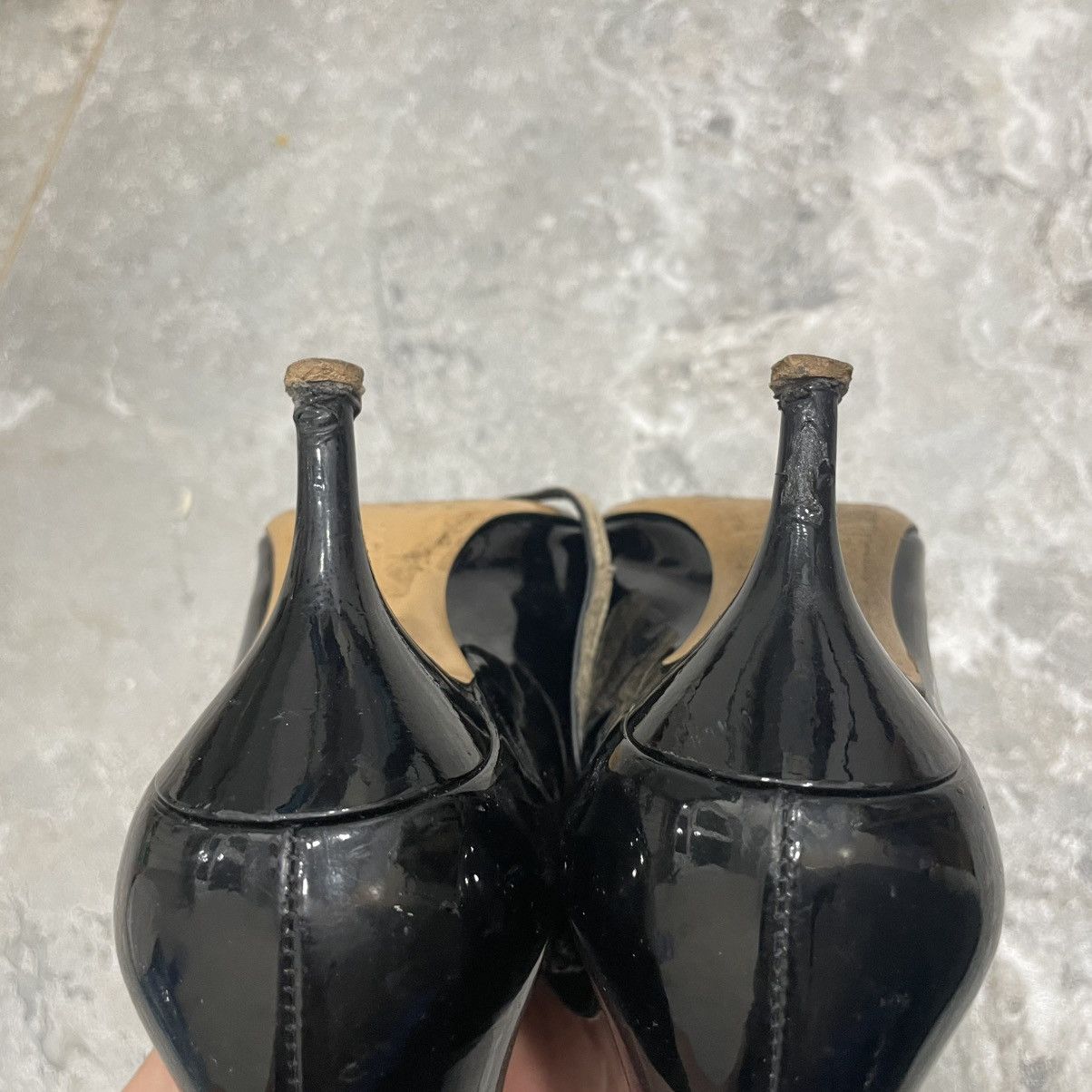 Salvatore Ferragamo OSIMO BLACK PATENT LEATHER VARA BOW LOGO PLATFORM PUMPS 7 B Size US 7 / IT 37 - 10 Thumbnail
