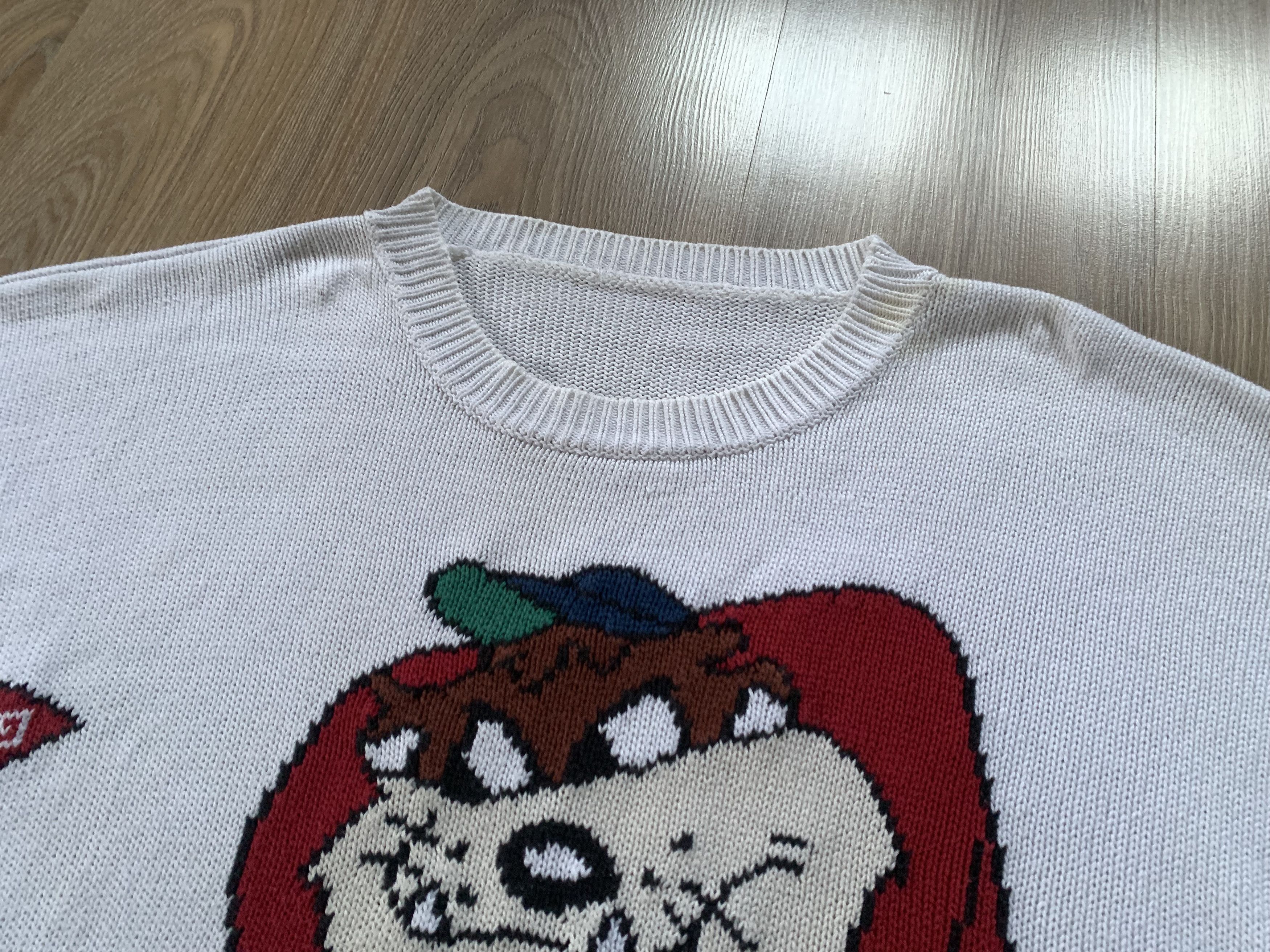 Cartoon Network Warner Brothers Looney Tunes TAZ Sweater 90s Size US L / EU 52-54 / 3 - 4 Thumbnail