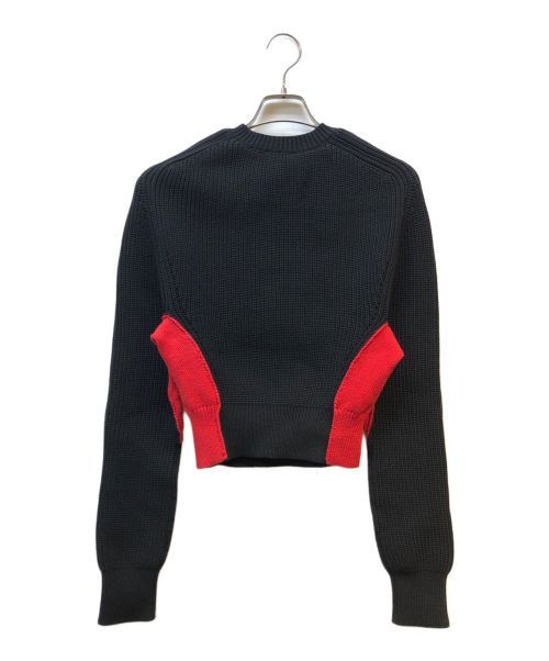 Salvatore Ferragamo o1s1rm1224 Sweater in Black & Red Size M / US 6-8 / IT 42-44 - 2 Thumbnail