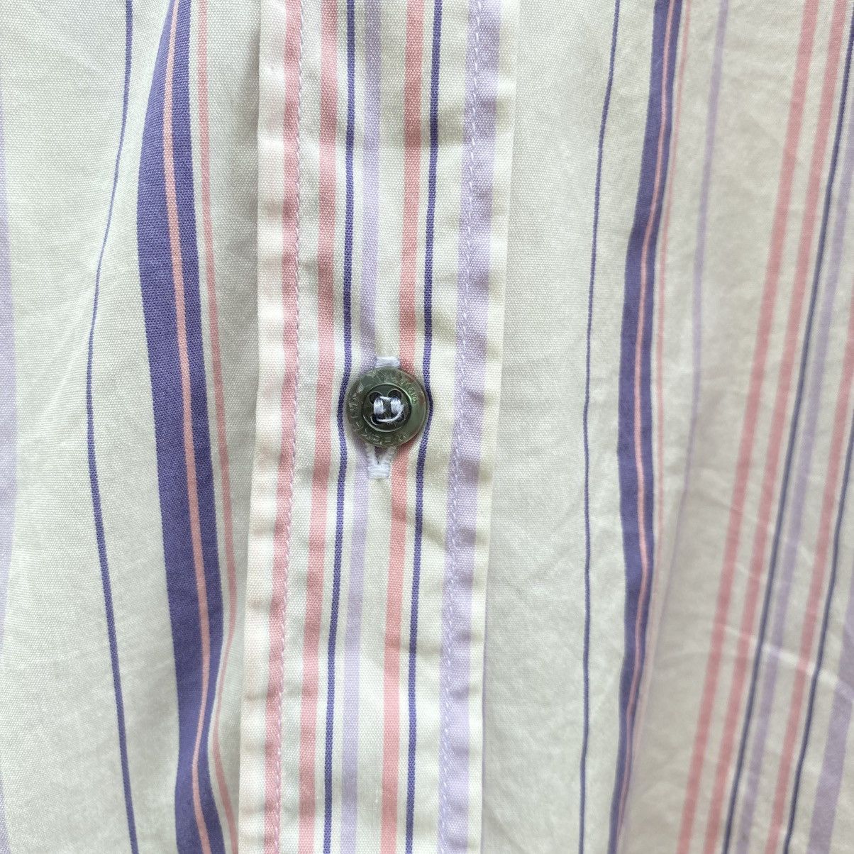 Max Mara Max Mara White Striped Long Sleeve Button-Up Shirt Size M / US 6-8 / IT 42-44 - 7 Thumbnail