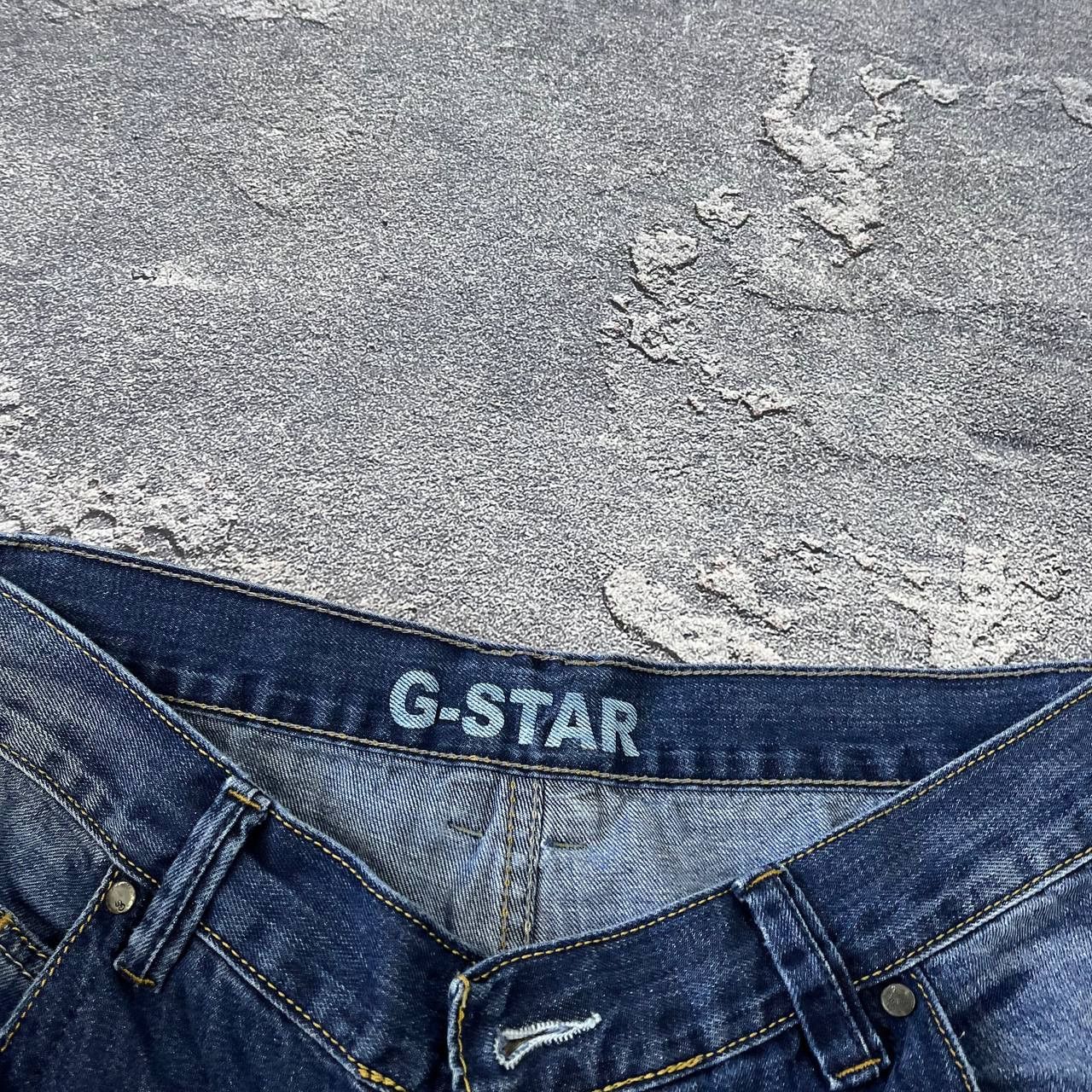 G-Star Vintage Big Logo G-Star Faded Jeans Distressed Thrashed Y2K Size US 33 - 4 Thumbnail