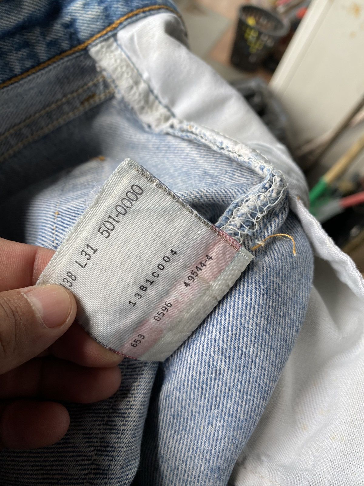 Levi's × Levi's Vintage Clothing × Vintage W38x28 vintage levi's 501xx repaired made in USA Size US 38 / EU 54 - 8 Thumbnail