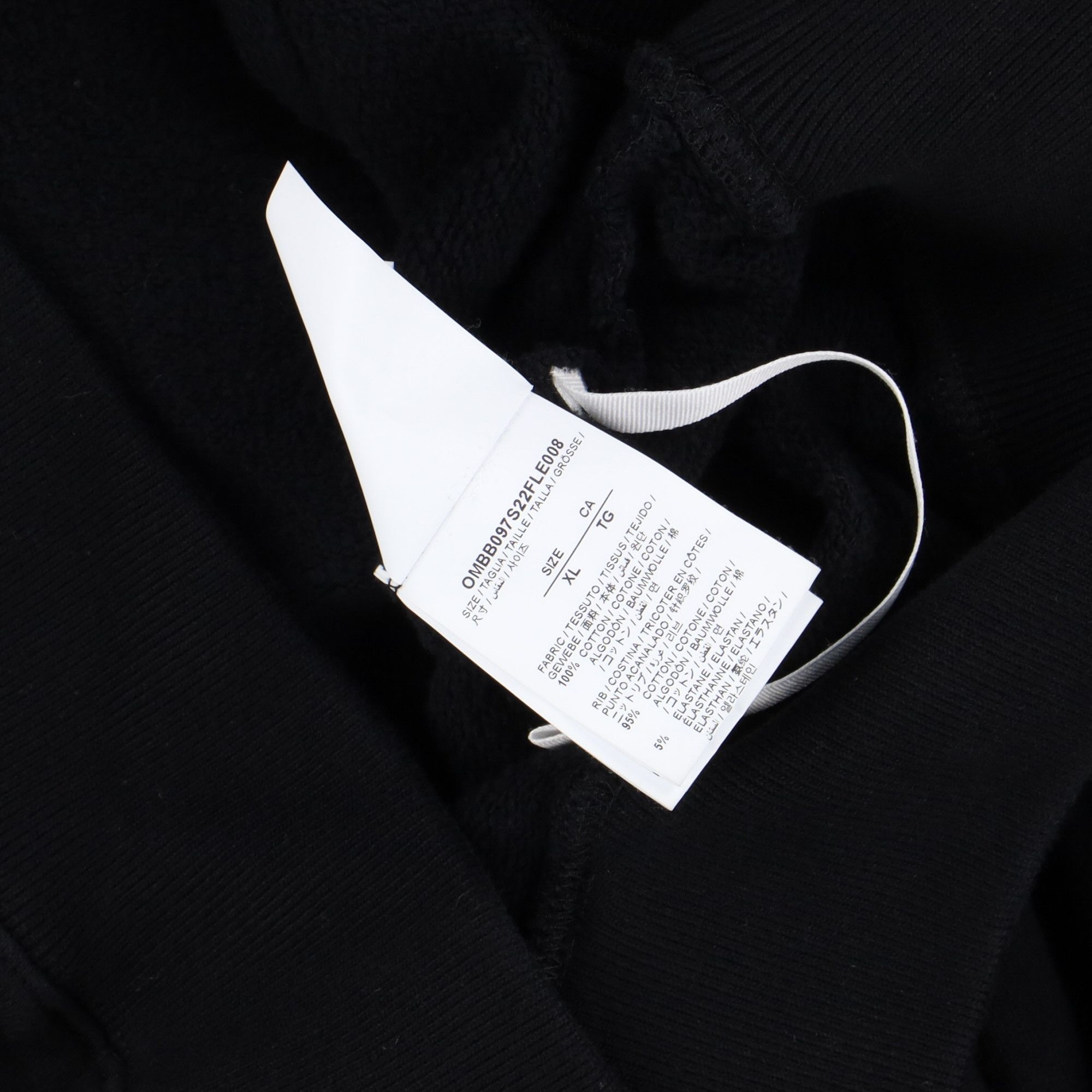 Off-White Black Tribal Type Arrows Logo Hoodie Size US XL / EU 56 / 4 - 5 Thumbnail