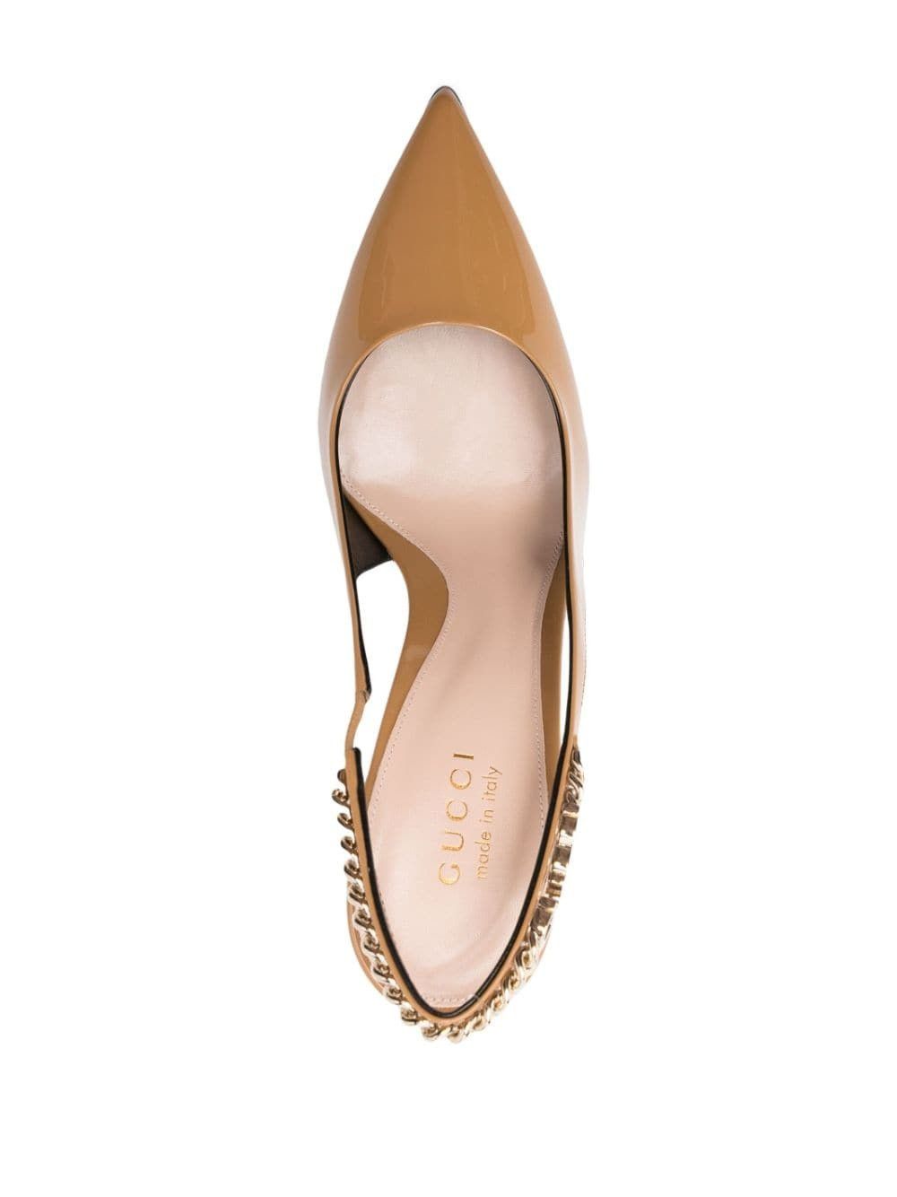 Gucci oc11z1025 Signoria Slingback Pumps in Beige Size US 6.5 / IT 36.5 - 4 Thumbnail