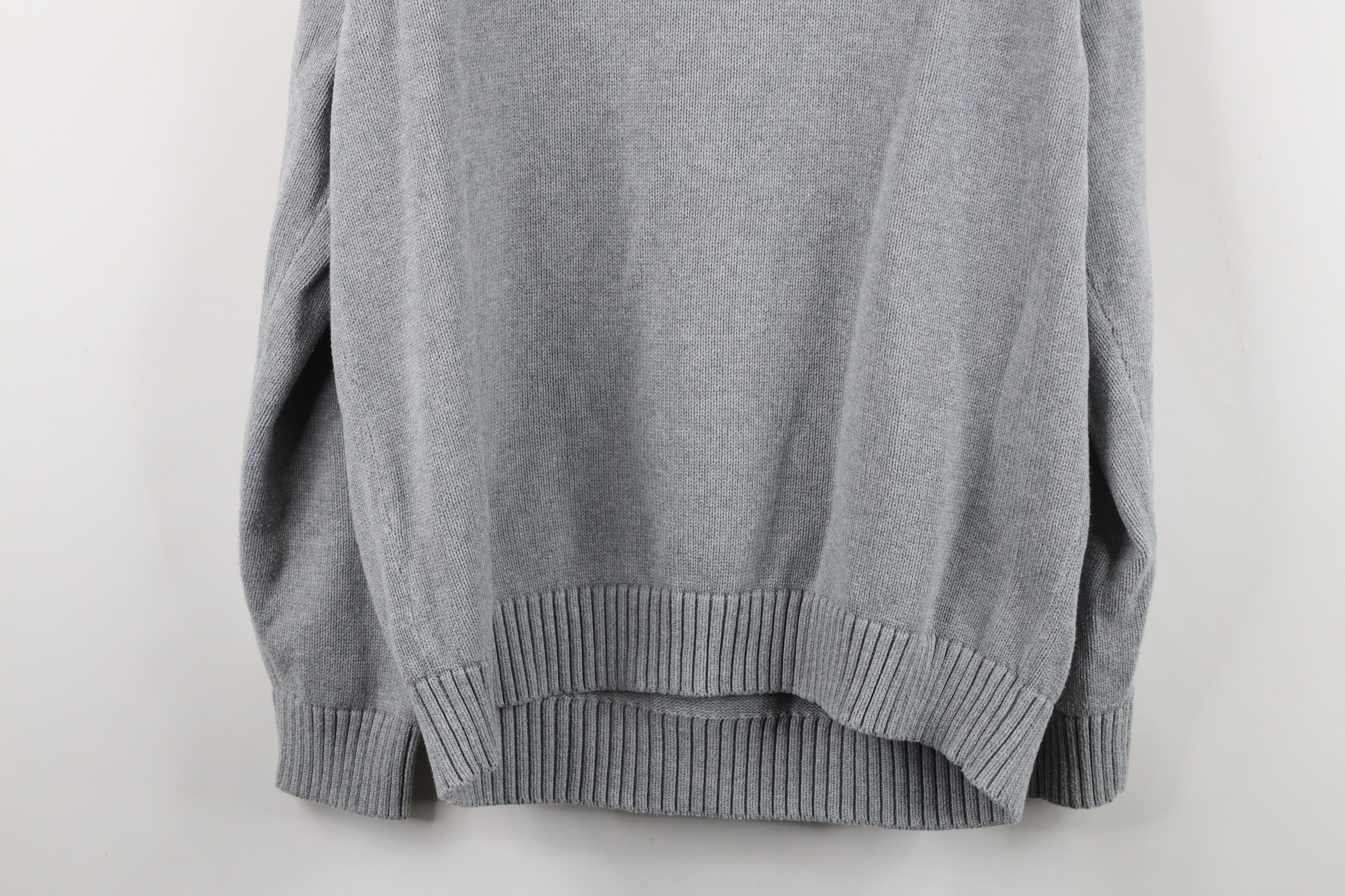 L.L. Bean Vintage 90s LL Bean Blank Cotton Knit Crewneck Sweater Gray Size US XL / EU 56 / 4 - 11 Thumbnail