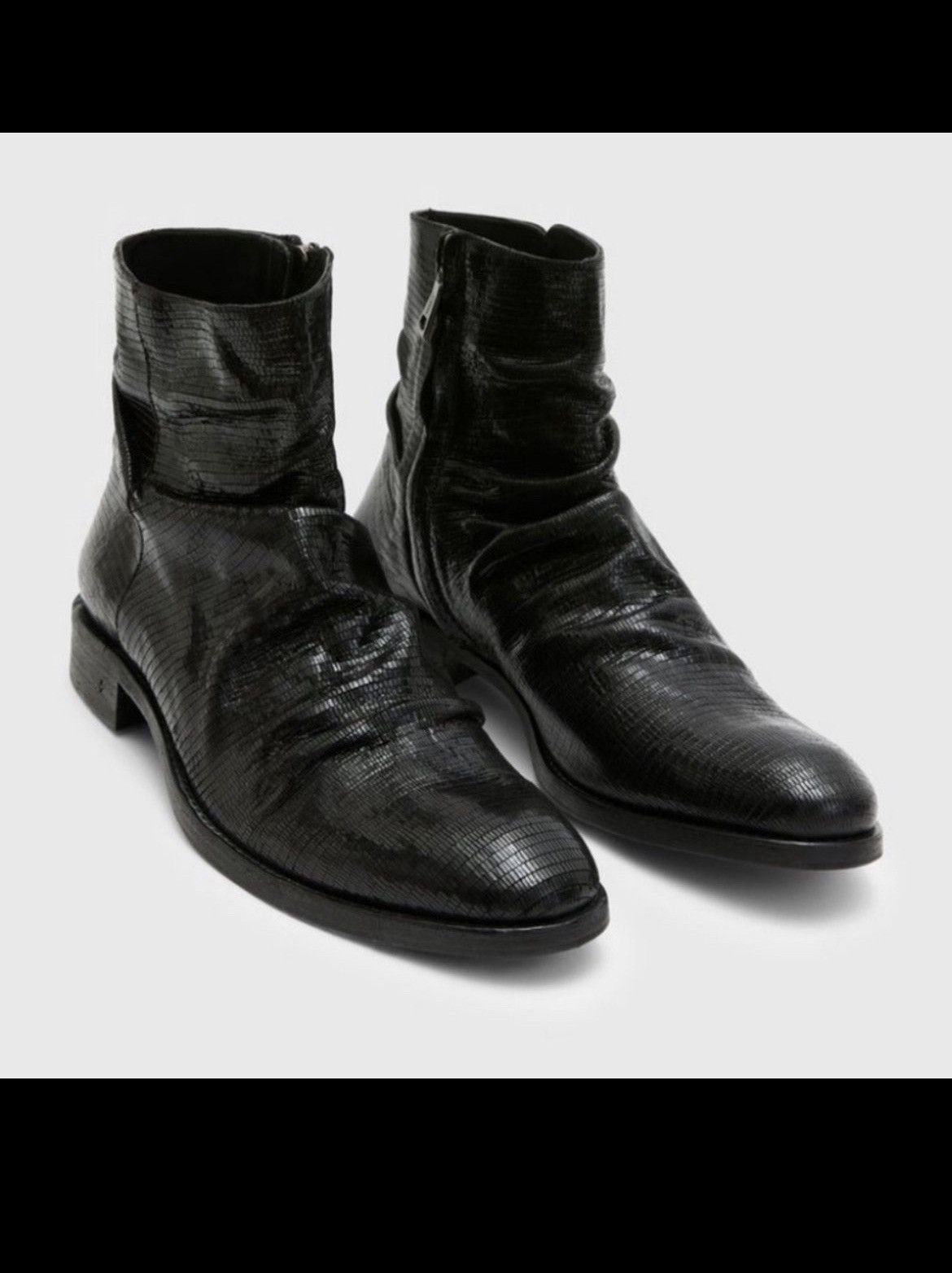 image of John Varvatos Morrison Sharpei Boot. 12 in Black, Men's