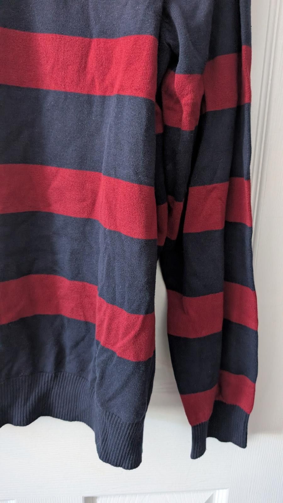 Tommy Hilfiger Tommy Hilfiger Men’s V-Neck Sweater Navy Stripe Size XXL Size US XXL / EU 58 / 5 - 6 Thumbnail