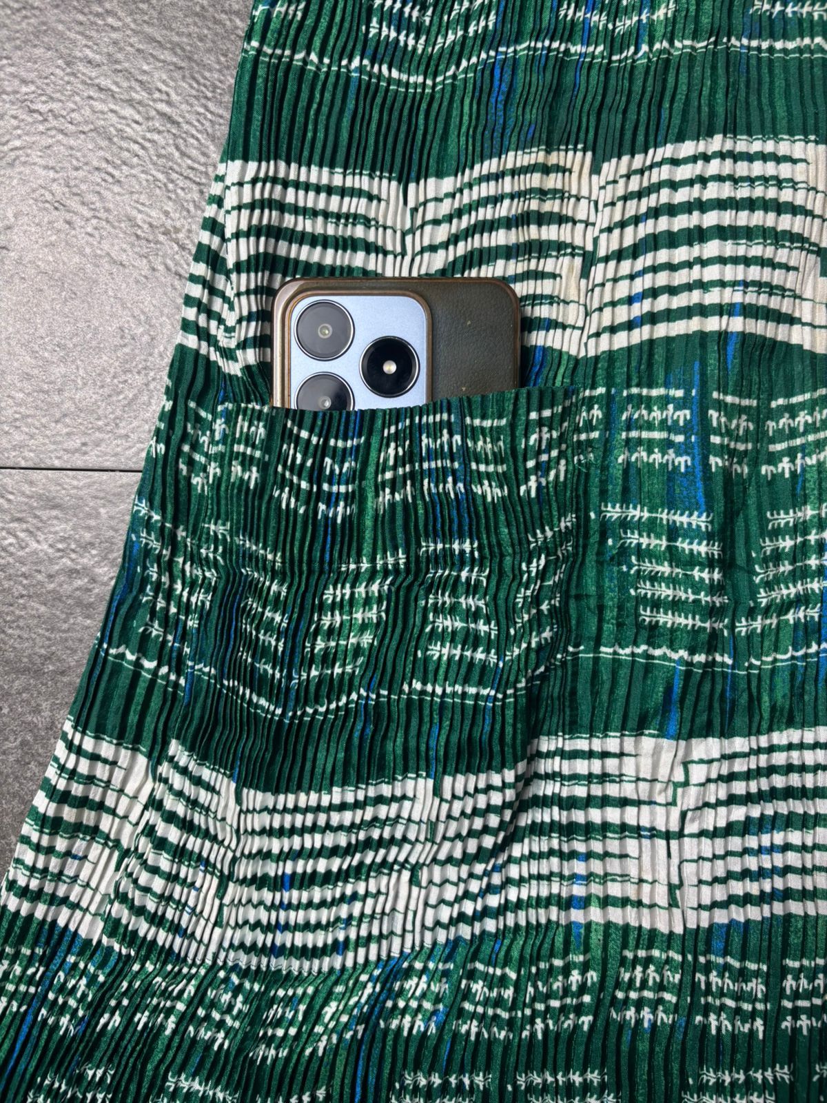 Pleats Please Issey Miyake 2000s Pleats Please IM Product Pattern Midi Dress Size ONE SIZE - 3 Thumbnail