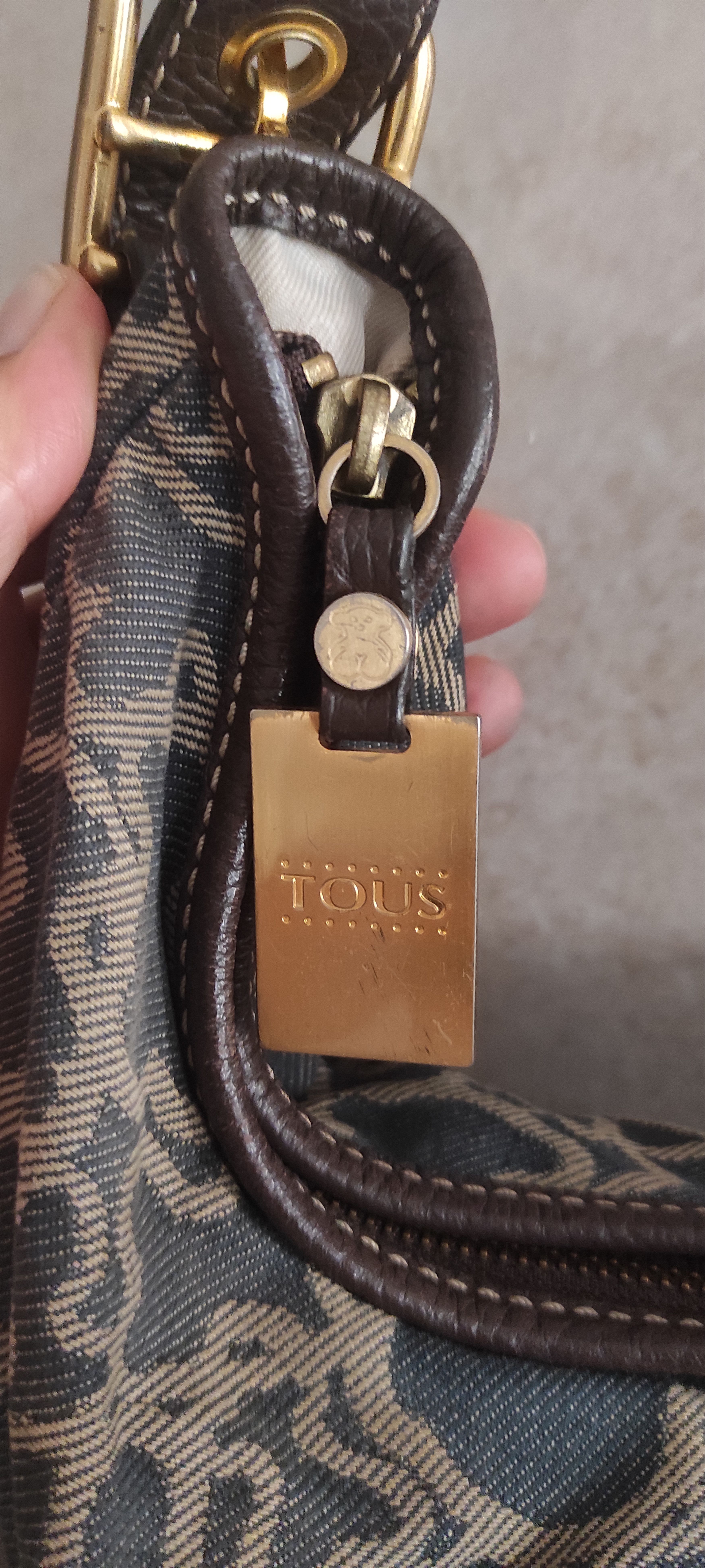 TOUS TOUS Kaos Print Denim Canvas Hobo Shoulder Bag Size ONE SIZE - 21 Thumbnail