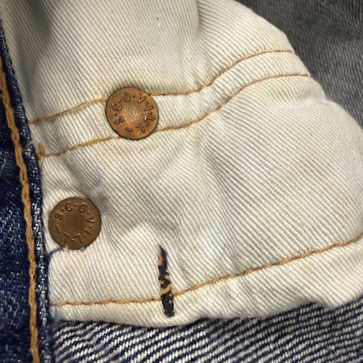 Full Count & Co. Vintage Selvedge Ripped 1101 W34 Full Count Denim Wideleg Size US 34 / EU 50 - 15 Thumbnail