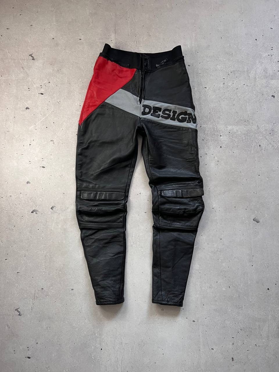 Genuine Leather IXS Design Vintage Leather MOTO Pants Y2K Race Equipment Size US 30 / EU 46 - 1 Thumbnail