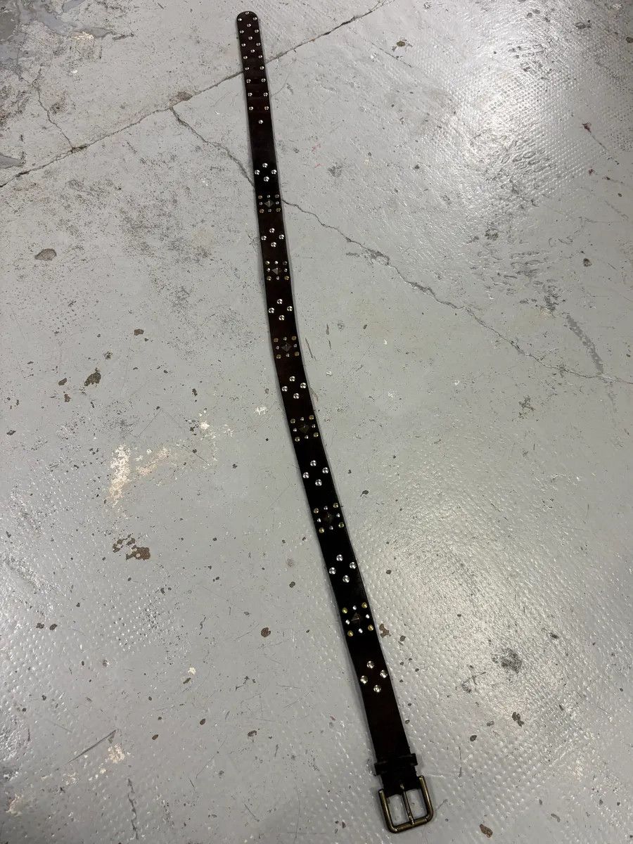 Dolce & Gabbana Dolce & Gabbana Brown Suede Studded Belt Size ONE SIZE - 6 Thumbnail