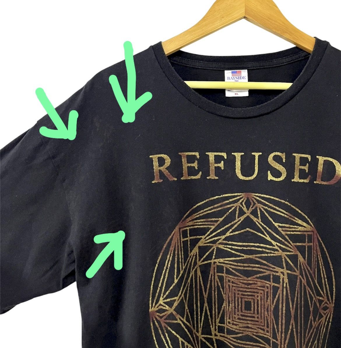 Band Tees VINTAGE 00s REFUSED SWEEDISH HARDCORE PUNK BAND TSHIRT Size US XL / EU 56 / 4 - 7 Thumbnail