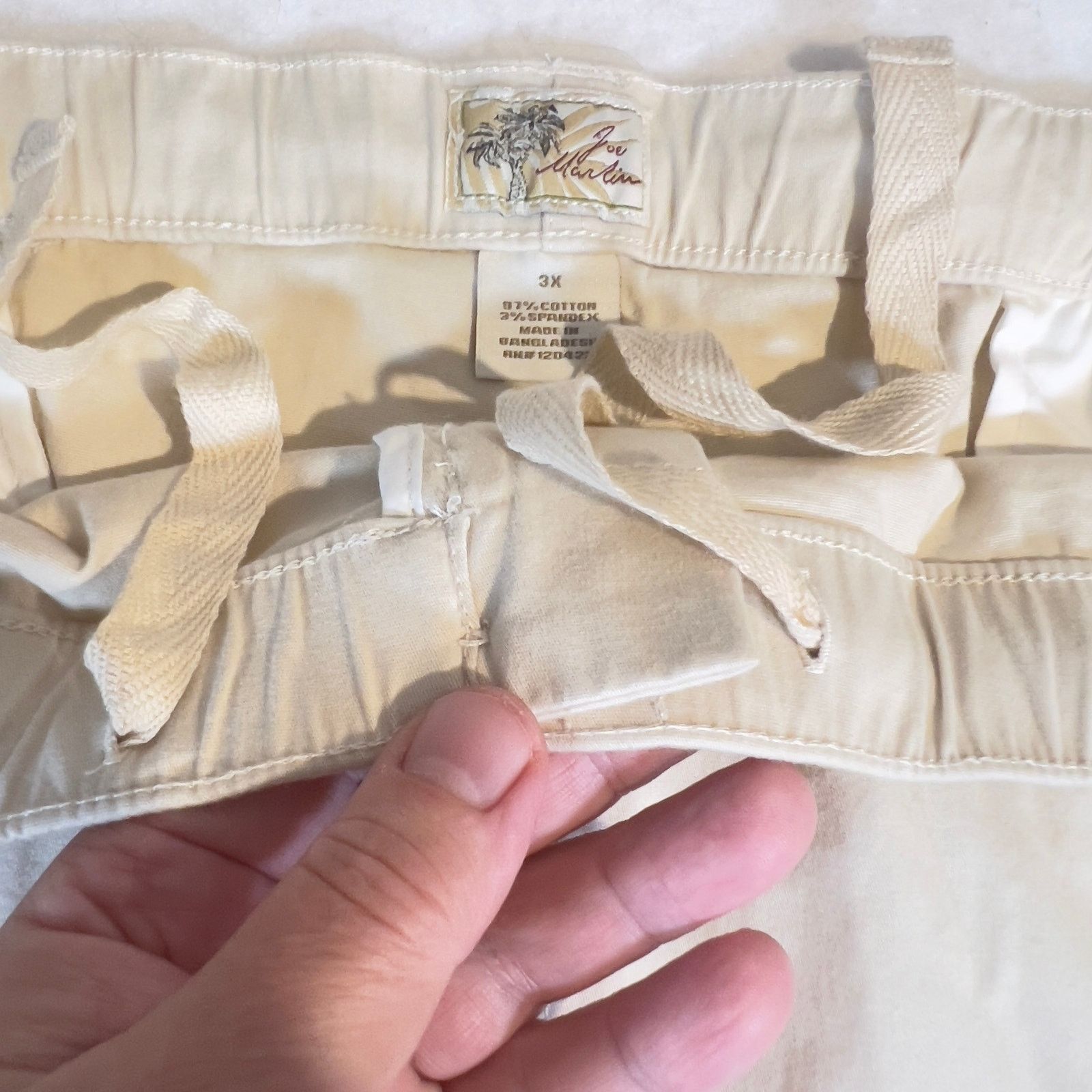 Other Joe Marlin Cargo Shorts Mens 3X Stone Color Pockets NEW!! Size US 44 / EU 60 - 8 Thumbnail