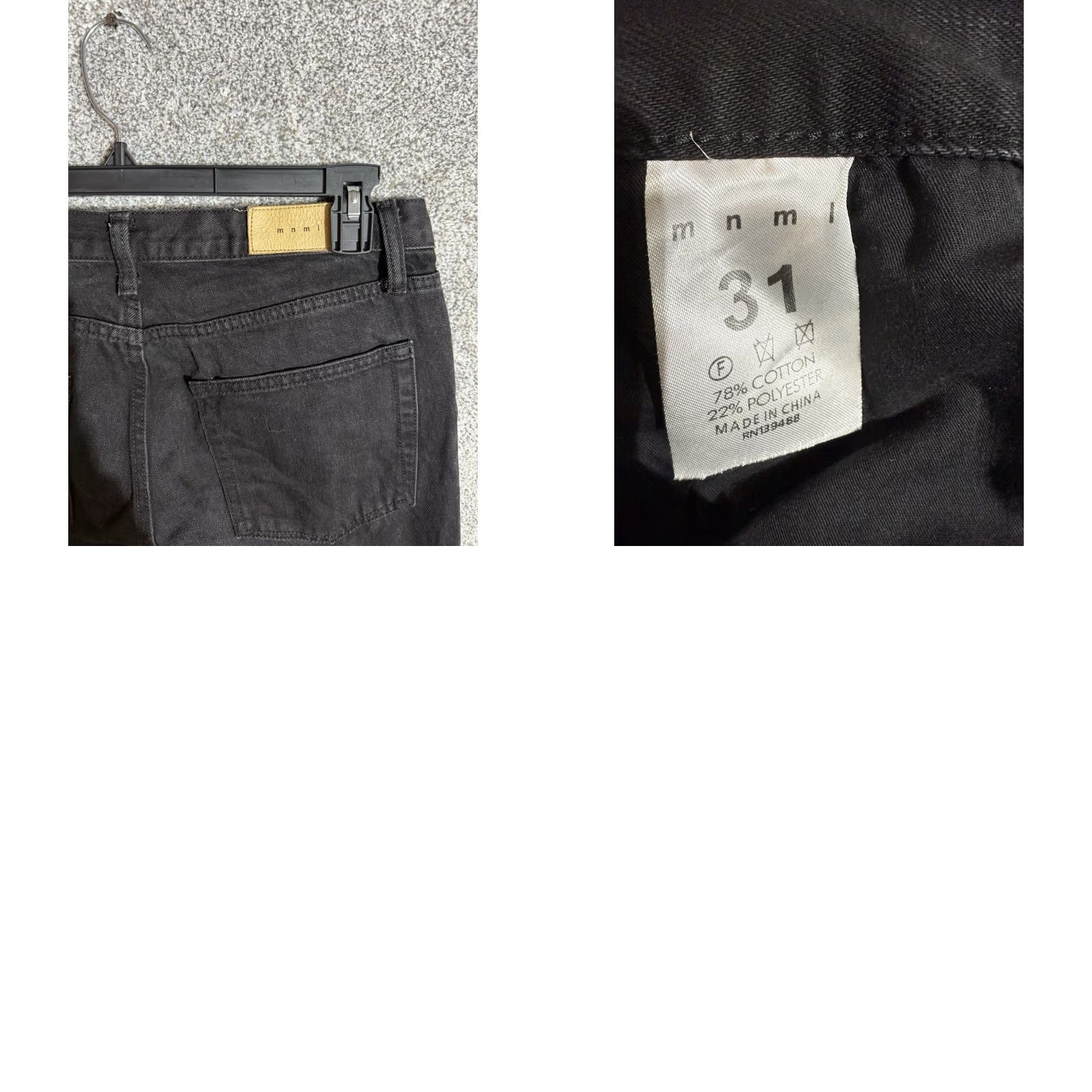 MNML Mnml Jeans Mens Size 31 Distressed Ripped Grunge Streetwear Edgy Y2K Inspired Size US 31 - 8 Thumbnail
