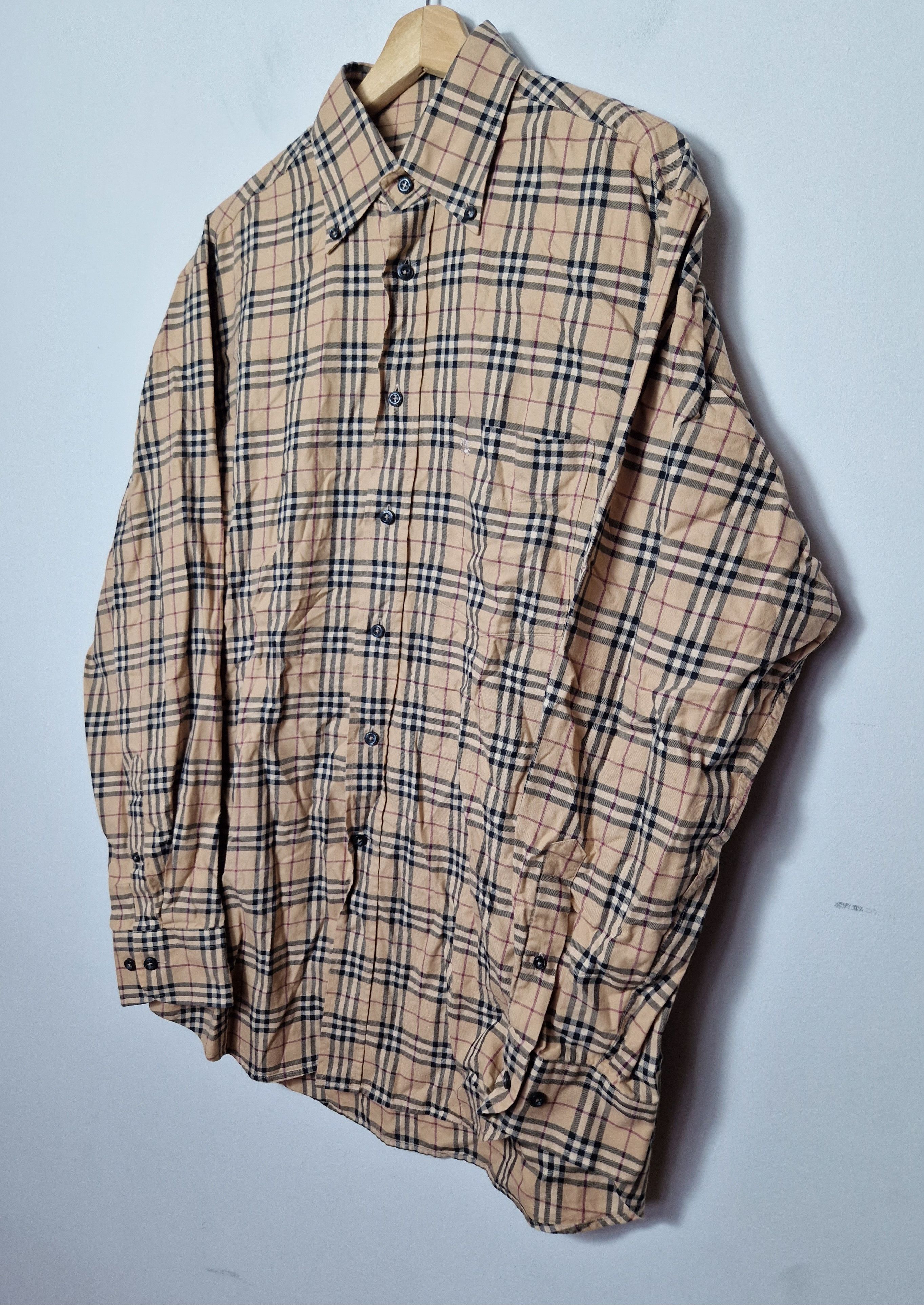 Burberry × Vintage Burberry vintage nova check shirt Size US XL / EU 56 / 4 - 3 Thumbnail