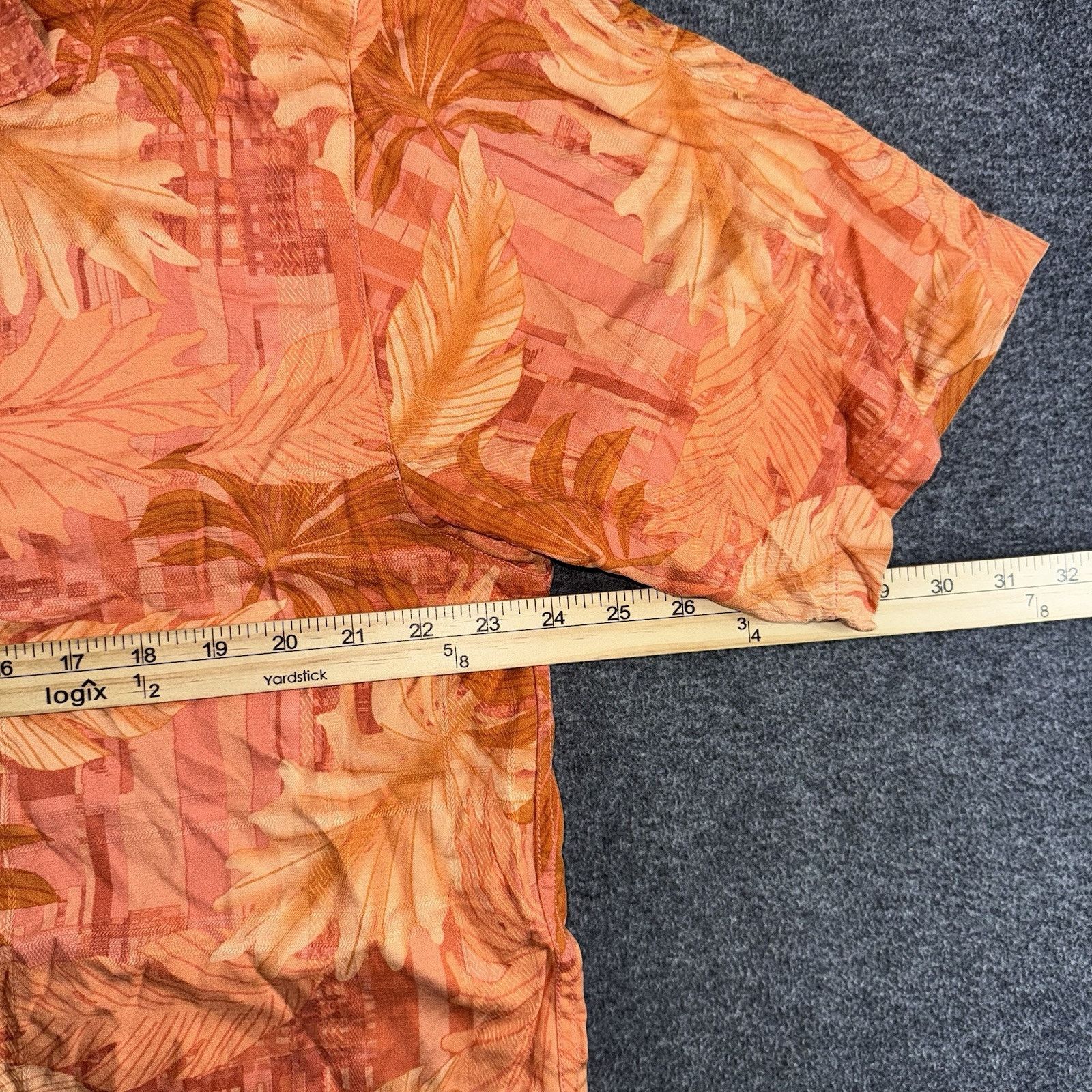 Tommy Bahama Vintage Hawaiian Shirt Men’s Sz L Orange with Hammock Scene Size US L / EU 52-54 / 3 - 5 Thumbnail