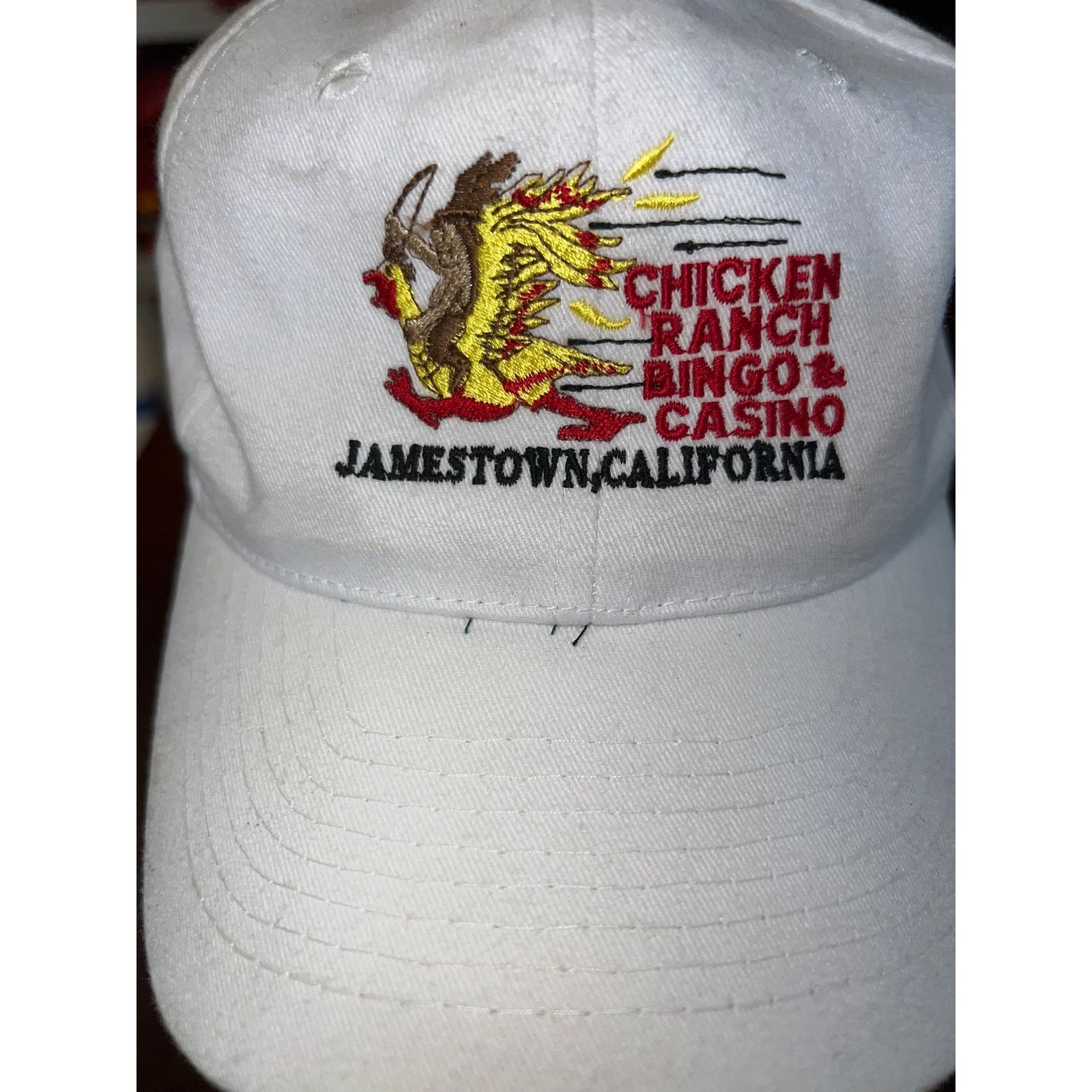 Vintage Vintage Chicken Ranch Hat Bingo Casino California Headwear Size ONE SIZE - 3 Thumbnail