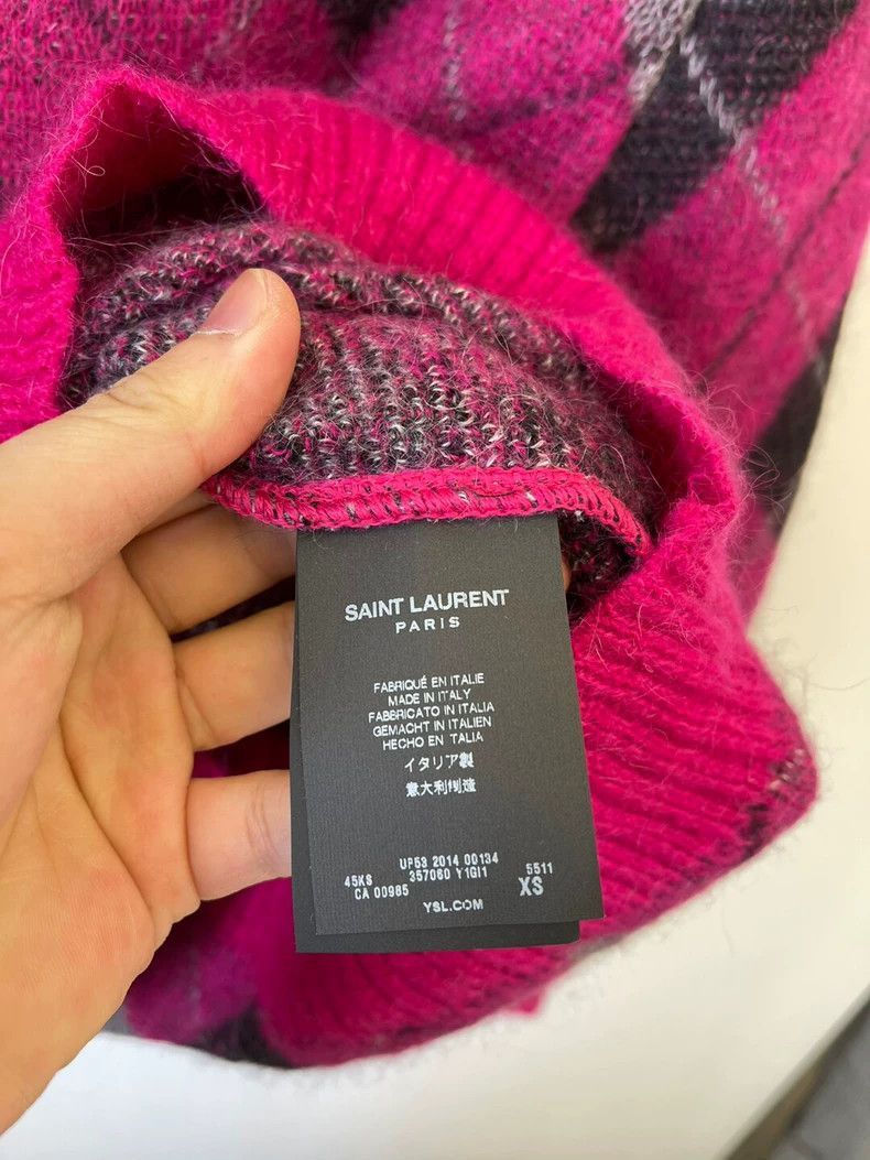 Saint Laurent Paris Saint Laurent Paris Plaid sweater-2506 Size US S / EU 44-46 / 1 - 5 Thumbnail