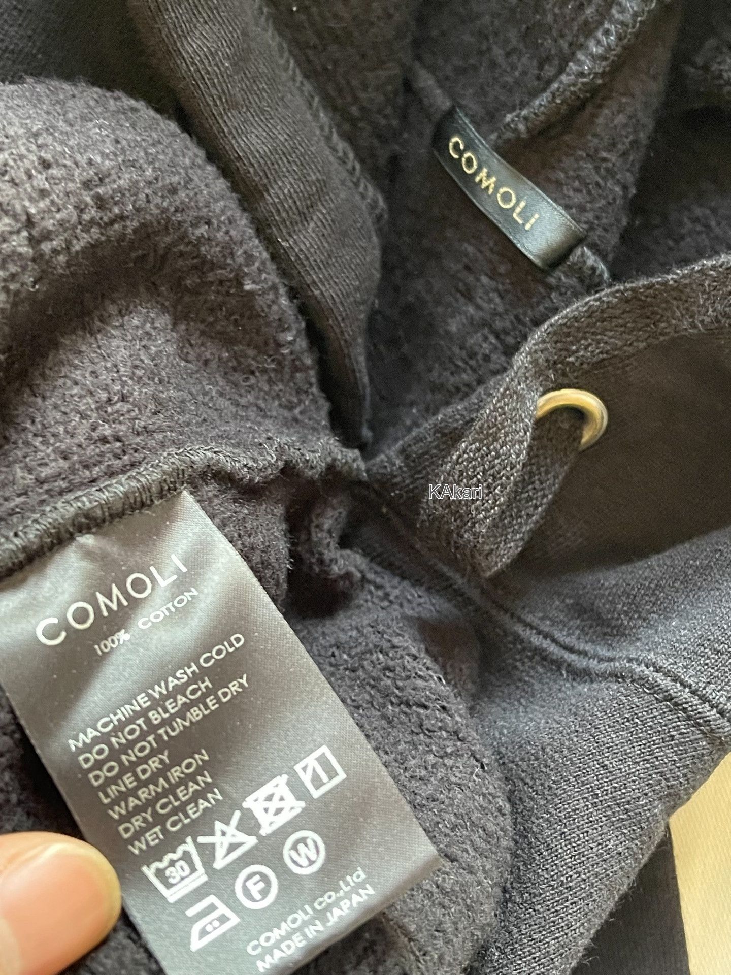 Comoli COMOLI COTTON FLEECE ZIP HOODIE Size US M / EU 48-50 / 2 - 6 Thumbnail